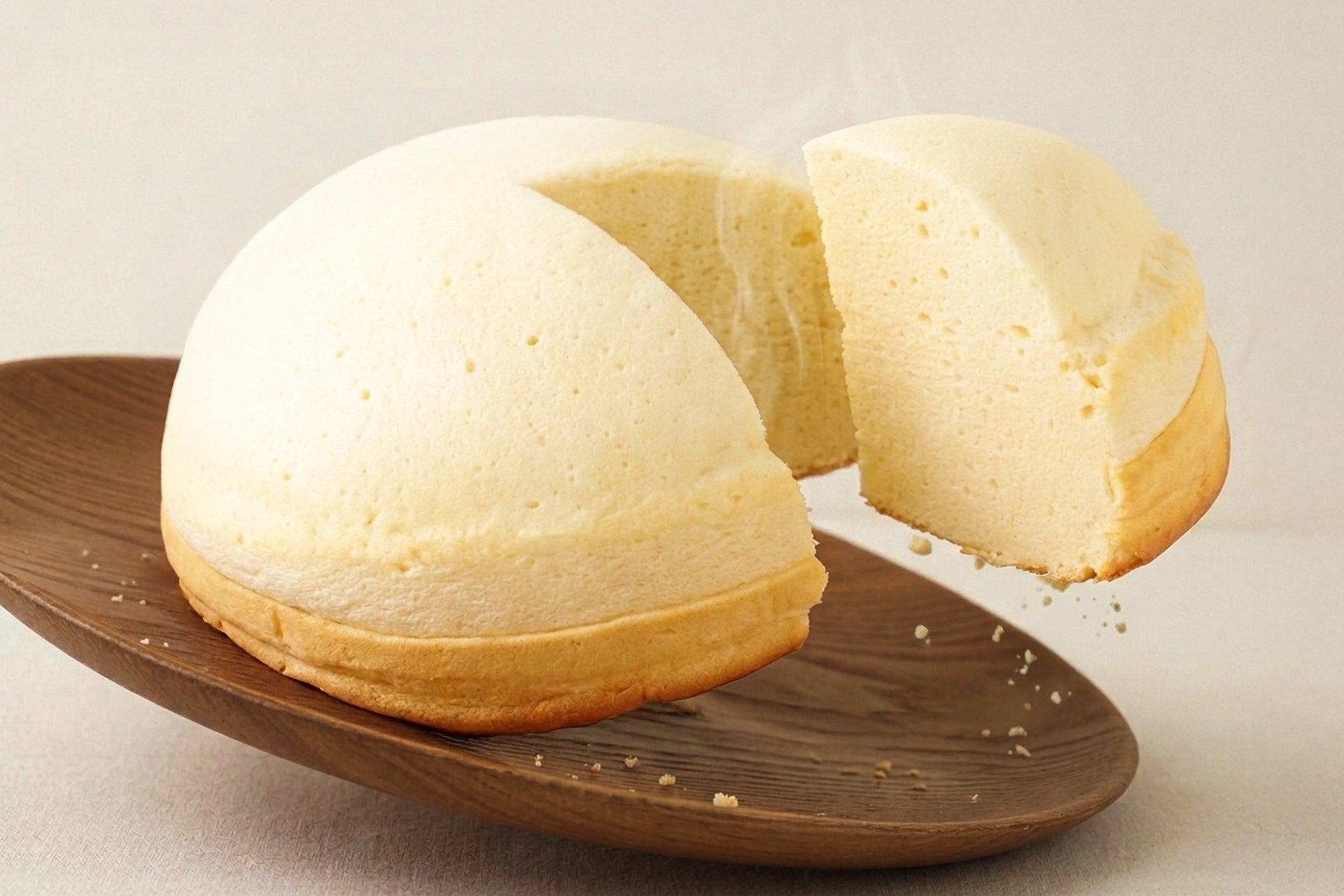 【3/7限定】ふわふわ・シュワシュワ・ぷるん！1日だけの“焼きたて”「チーズズコットケーキ」