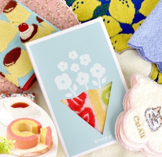 若年層向け「1,000円台ありがとうギフト」　選べる9柄ハンカチ×スイーツのプチギフト発売