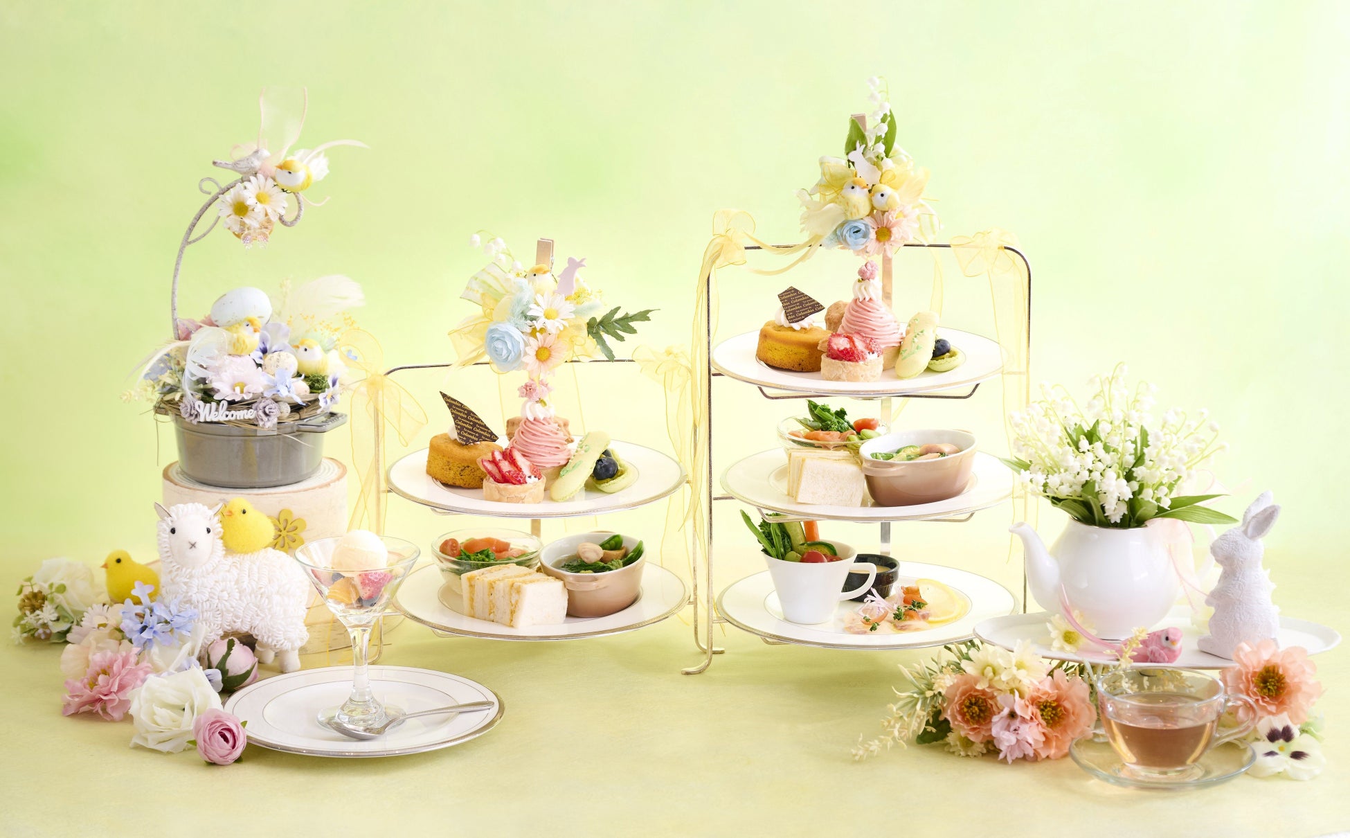 コロンバン原宿サロンで春を満喫！プランタンアフタヌーンティーや桜のパフェで華やかなティータイムを