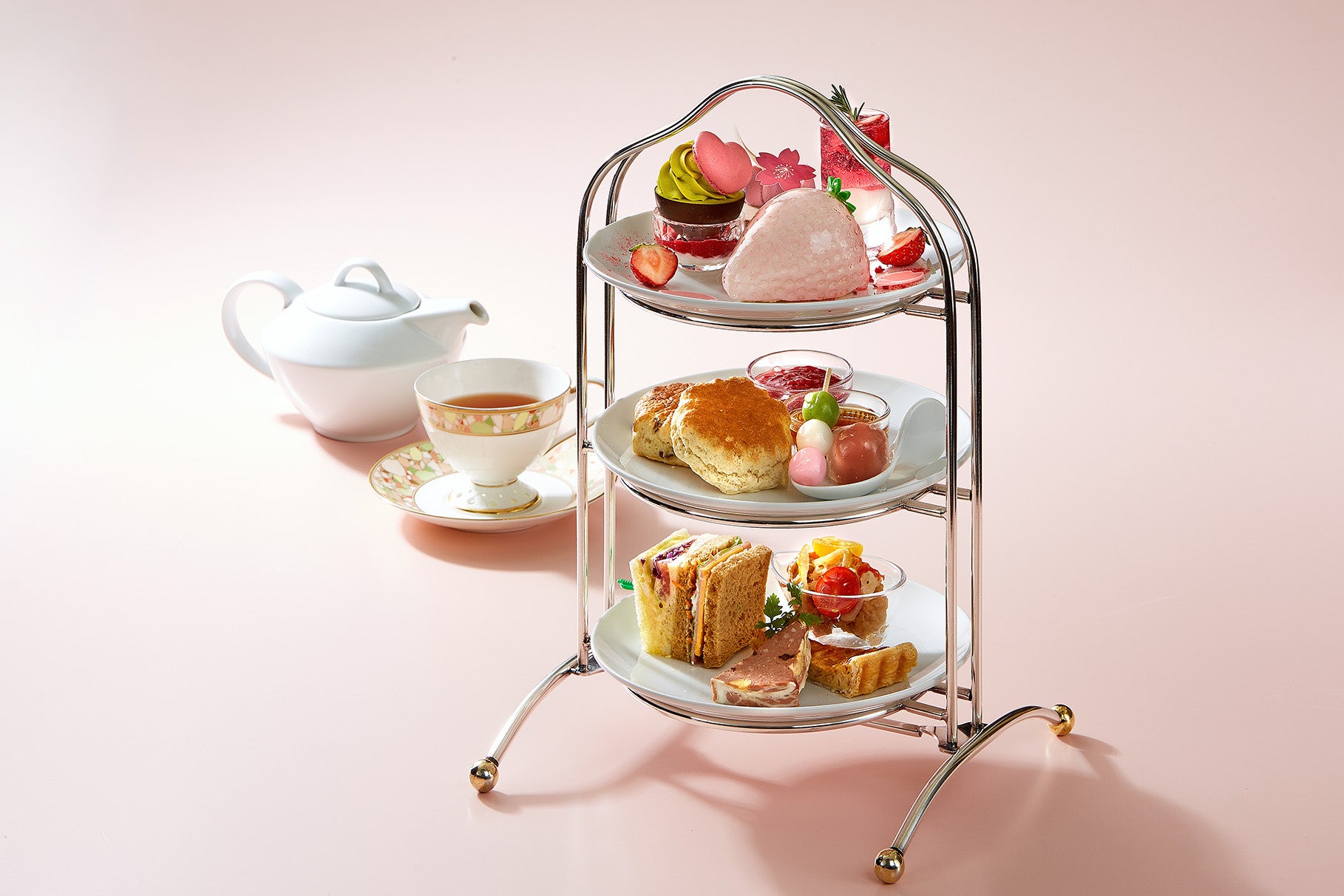 【水戸プラザホテル】3/15より販売スタート！桜が彩るアフタヌーンティー＆春限定スイーツ