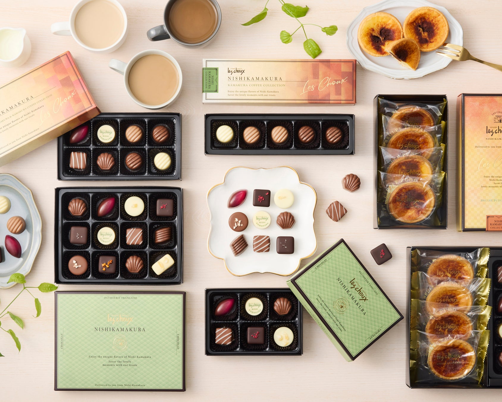 【西鎌倉レ・シュー】海と山に囲まれた西鎌倉より春を贈る。鎌倉焙煎珈琲を使用した「鎌倉珈琲ショコラ」や、職人技が光る「桜スイーツ」が新登場。