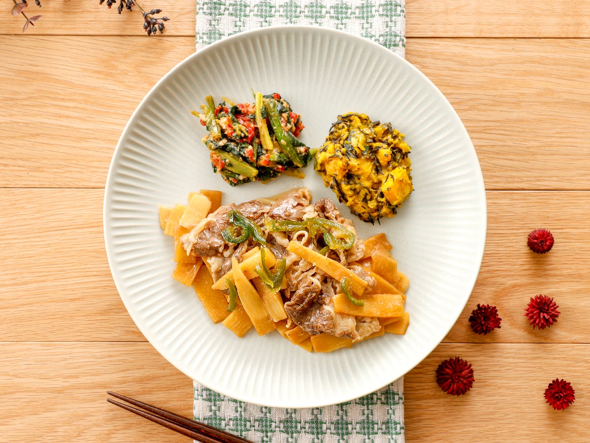 旬のたけのこを味わう春の和食プレート「出汁香る筍と牛肉のあんかけ」が3月6日（金）に登場