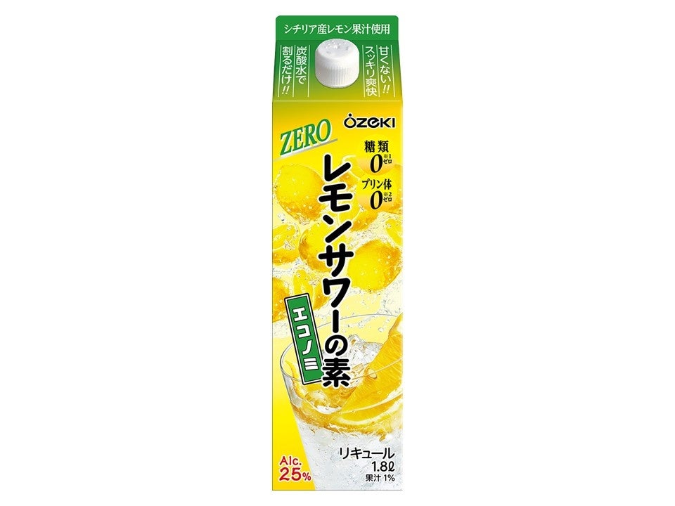 糖類・プリン体ゼロの健康価値と飲みごたえを両立した「わが家のレモンサワーの素ZERO濃いめ1.8L/900ml」を新発売