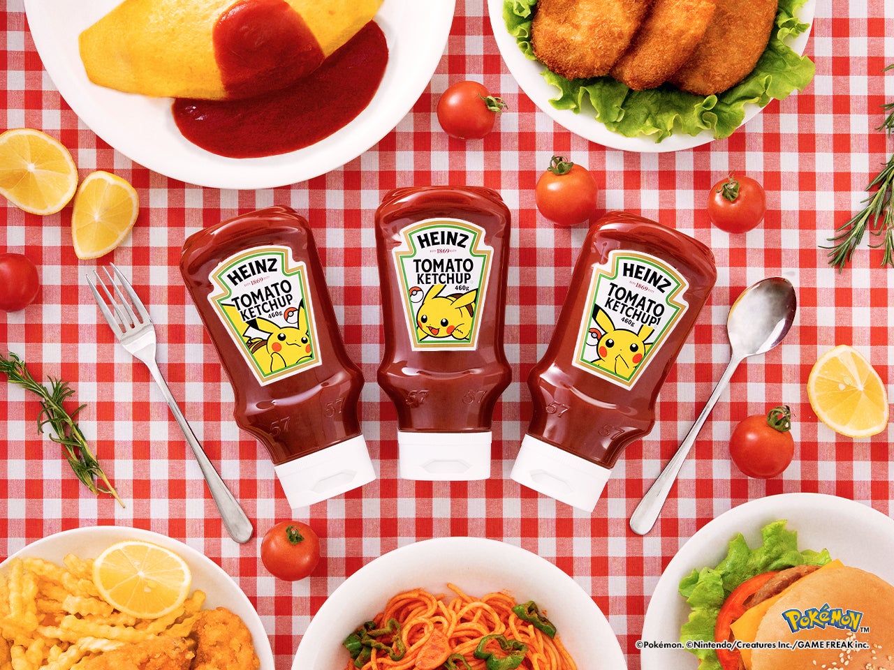 ハインツの逆さボトルケチャップにピカチュウが登場　今にも飛び出してきそうな３種のデザインが３月から発売
