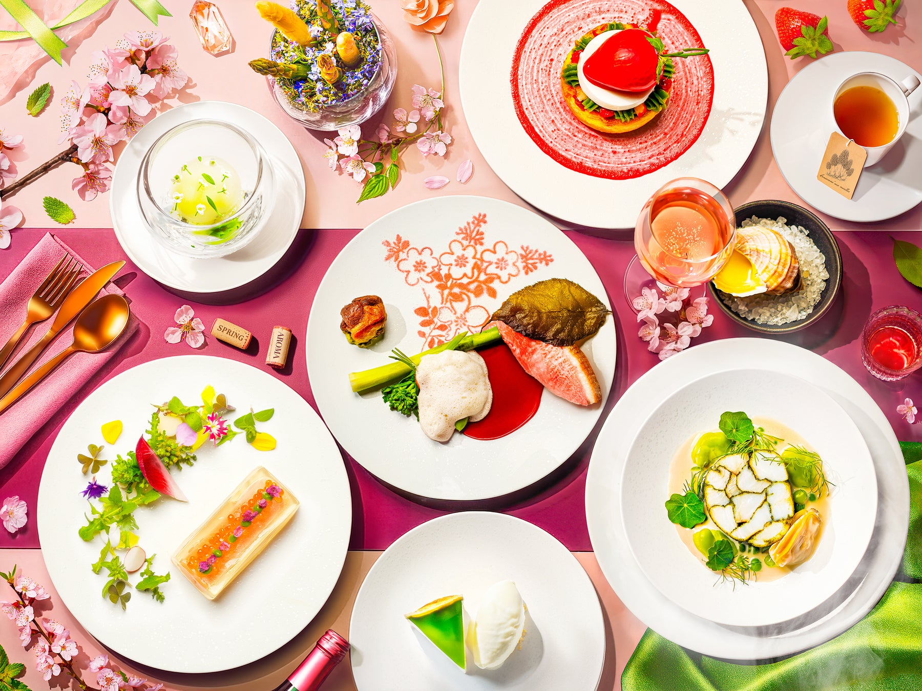 メズム東京、オートグラフ コレクション 芽吹きの季節を映す食材と香りが響き合うフレンチディナープログラム「春薫るアンサンブル Spring Aroma Ensemble」