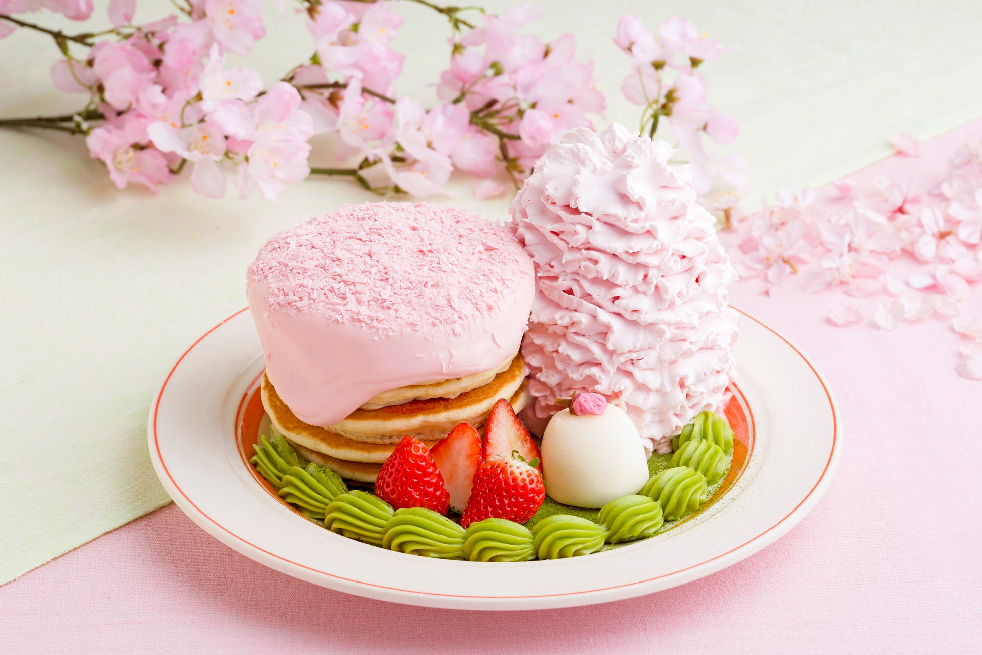 【Eggs ’n Things】春爛漫！心ときめく桜スイーツが登場！「桜ブロッサムパンケーキ」「カルアポークと菜の花のホットサンド」3月20日（金）～ 4月20日（月）