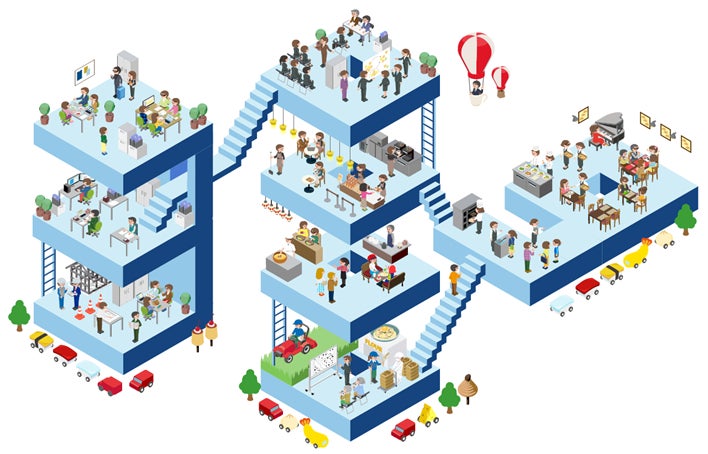 【サンマルクホールディングス×京都芸術大学】産学共同コンテンツ　企業理念のイラストマップ化で、作り手の “顔が見える” グループを表現