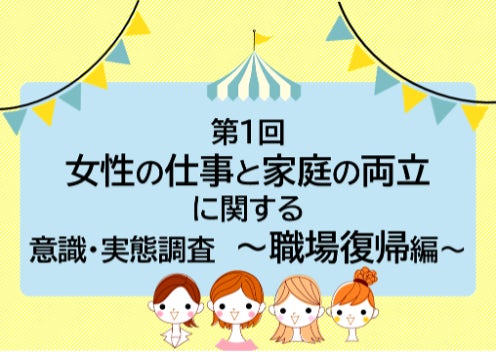 復職前の不安はタイムライン破綻：“料理”、“仕事”、“お迎え”が重なり合う日々。解消には家事アウトソースが鍵。【第1回】女性の仕事と家庭の両立に関する意識・実態調査（職場復帰編）