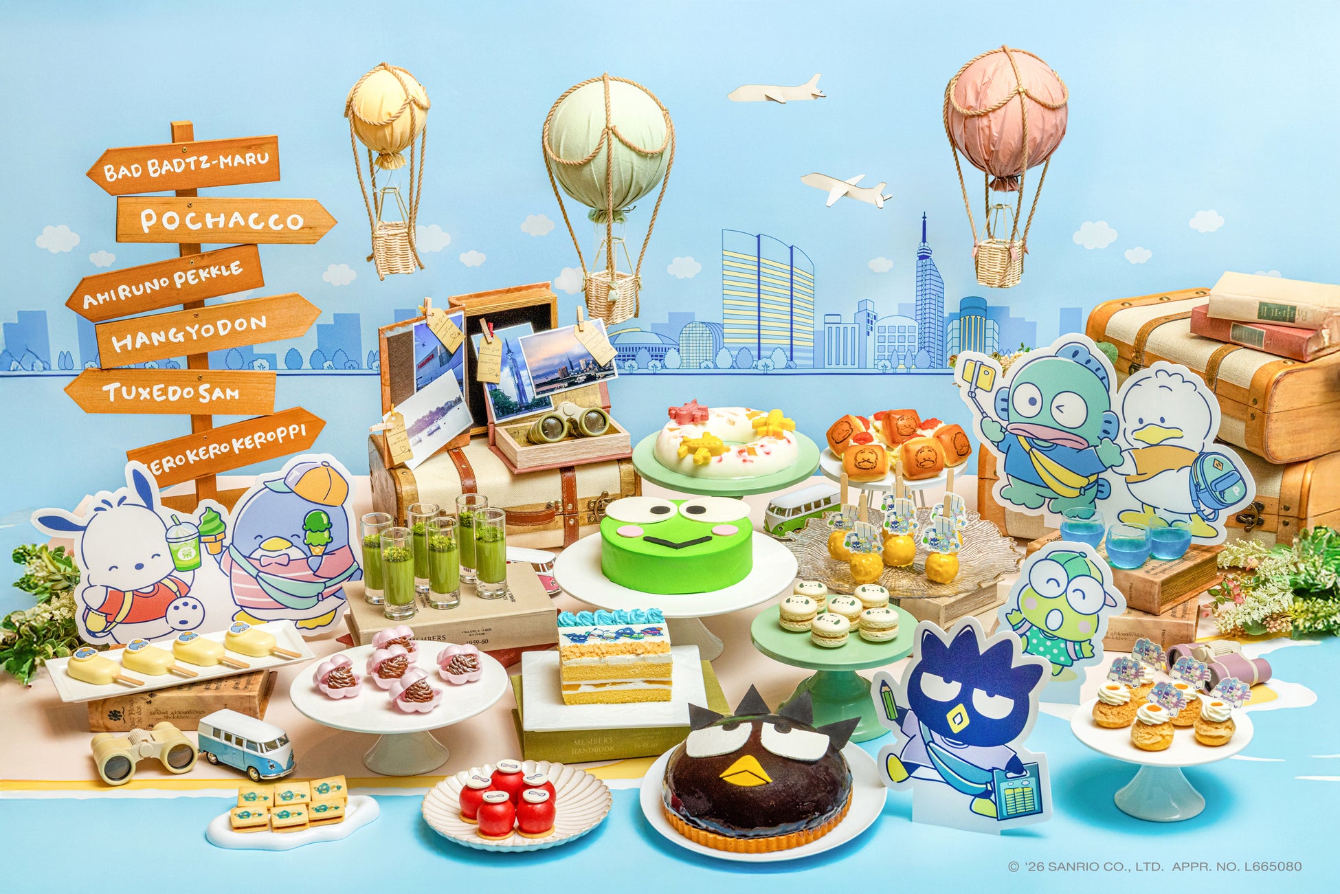 【九州初開催】サンリオ人気キャラクターユニット“はぴだんぶい”コラボスイーツビュッフェをヒルトン福岡シーホークにて2026年4月29日（水・祝）より開催