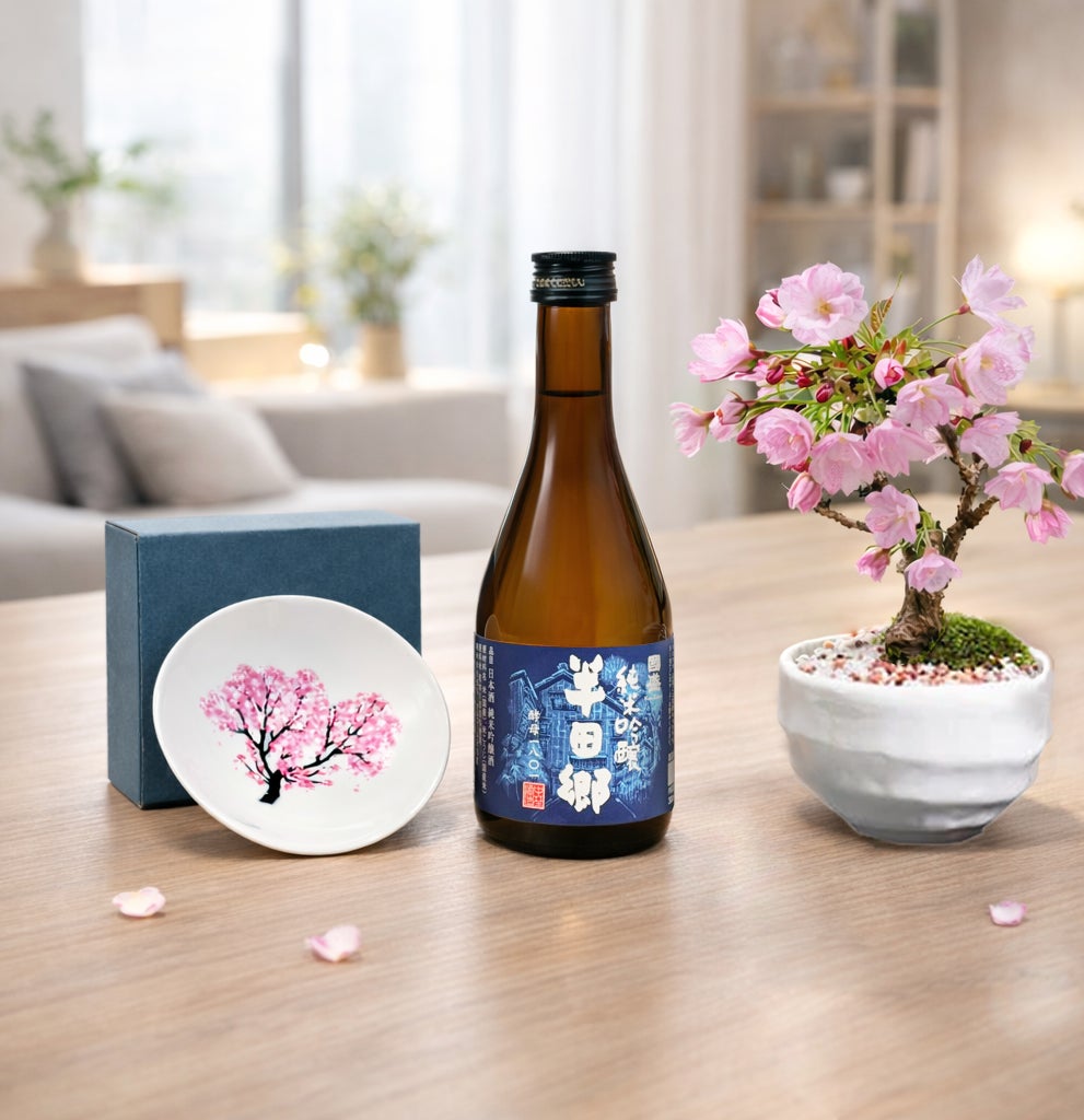 自宅で桜を見ながら日本酒が楽しめる「おうちでお花見セット」が発売