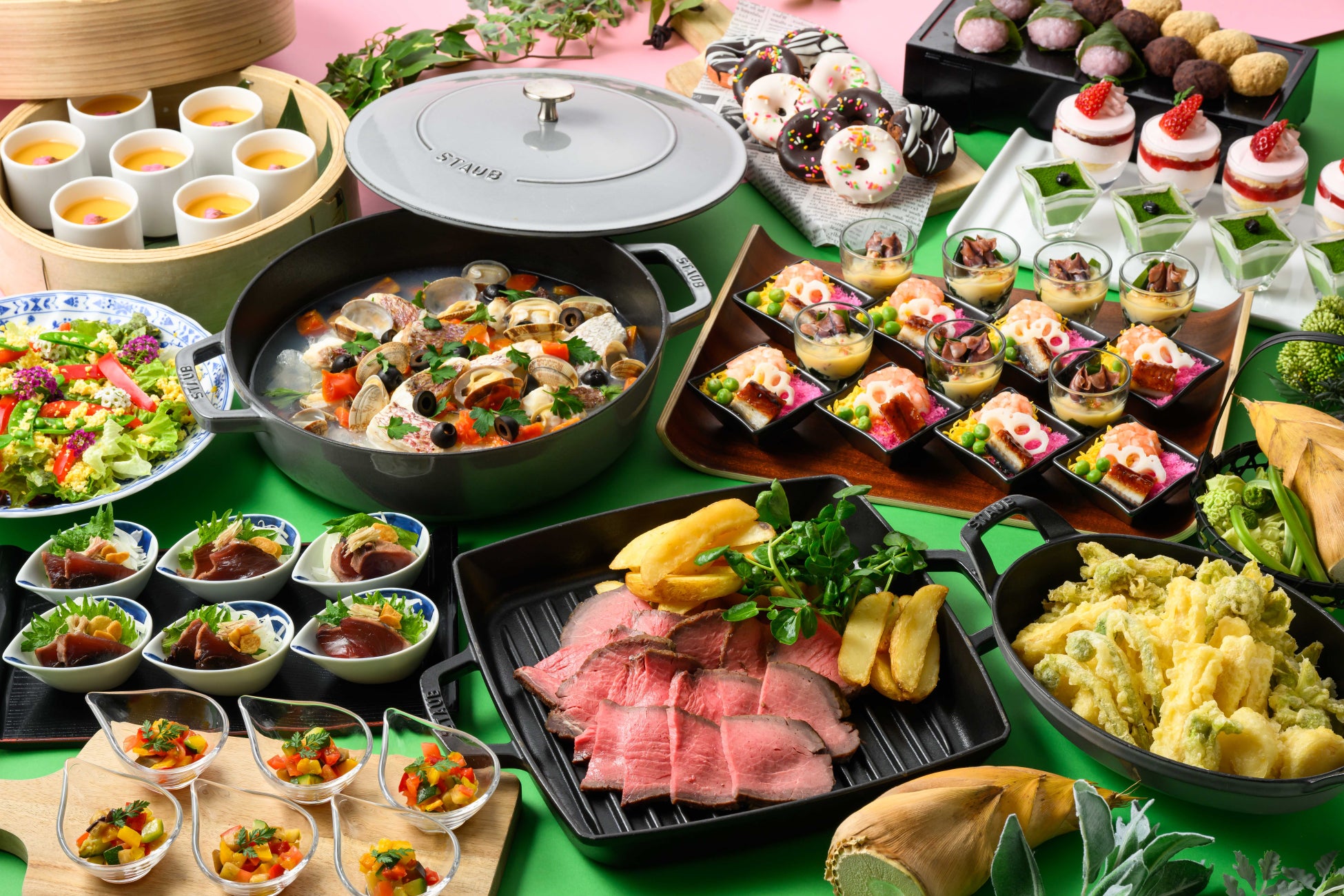 ３/20(金・祝)～ 奈良ロイヤルホテルで春の50種ディナーバイキング開催｜奈良地酒も飲み放題