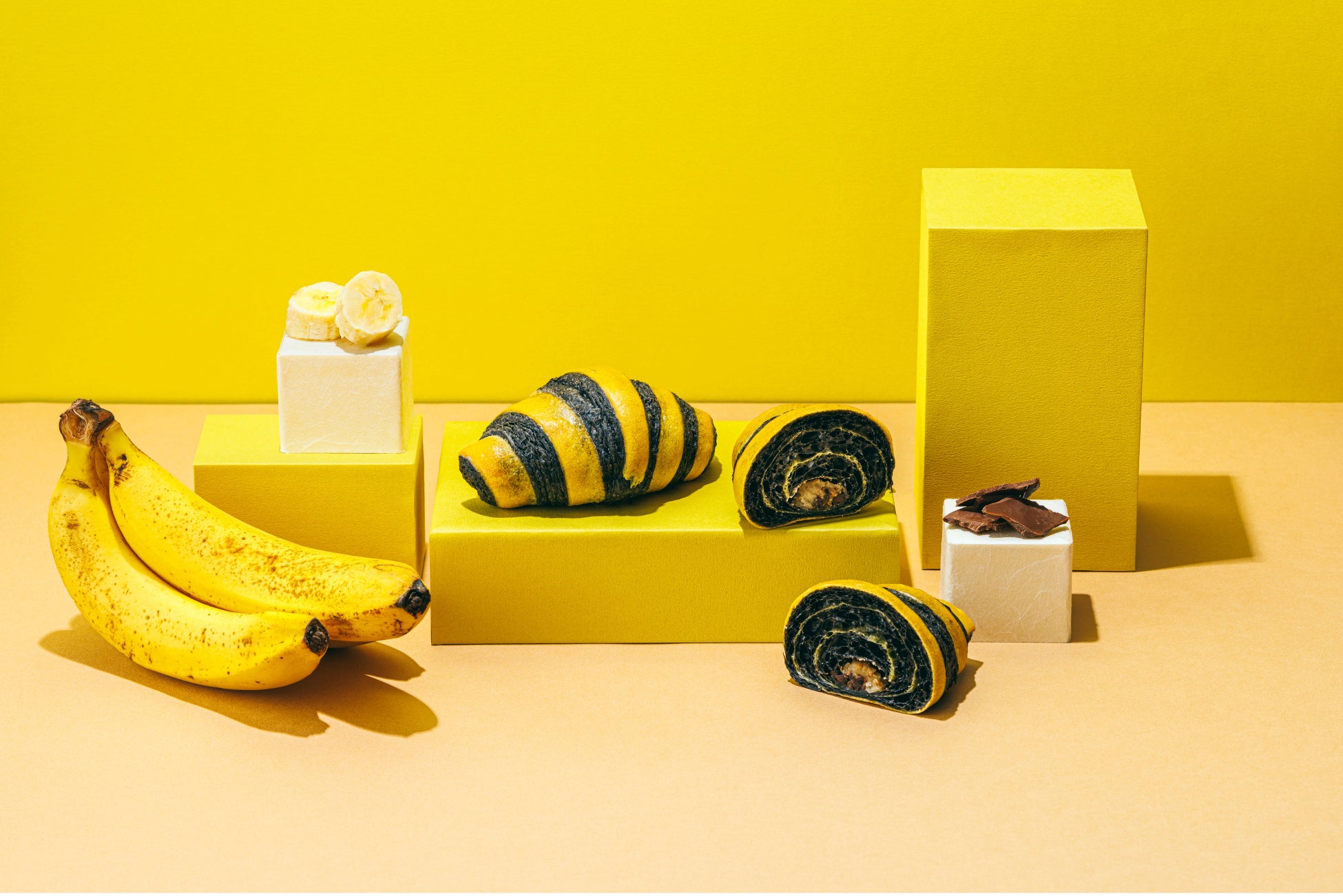 【木村屋総本店】＜新商品＞「あんクロワッサン（バナナ×チョコ）」が登場！4月1日発売