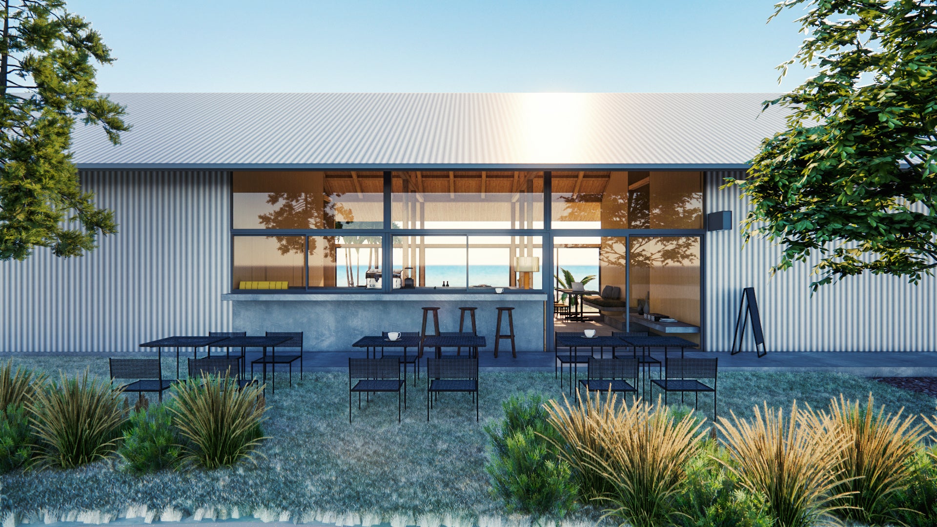 海を望むカフェ「DEAR MOM」が4月3日、千葉県・御宿町岩和田にオープン