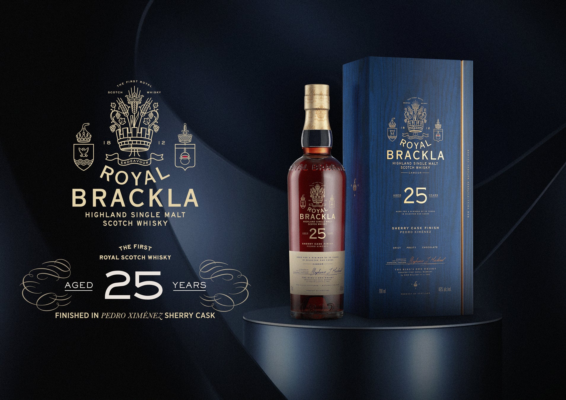 プレミアム シングルモルト スコッチウイスキーのロイヤル・ブラックラ 25年が2026年4月21日から数量限定で発売開始。