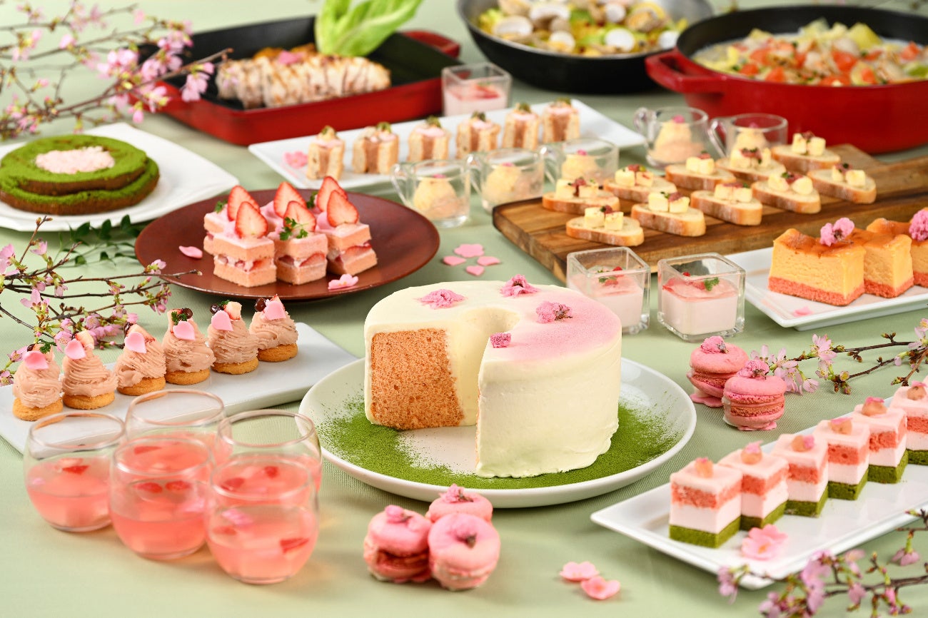 4月1日（水）より、空桜(SORA)のブッフェが桜色に！最上階レストランでお花見気分♪ランチ&ディナーブッフェに期間限定“桜スイーツ”が登場