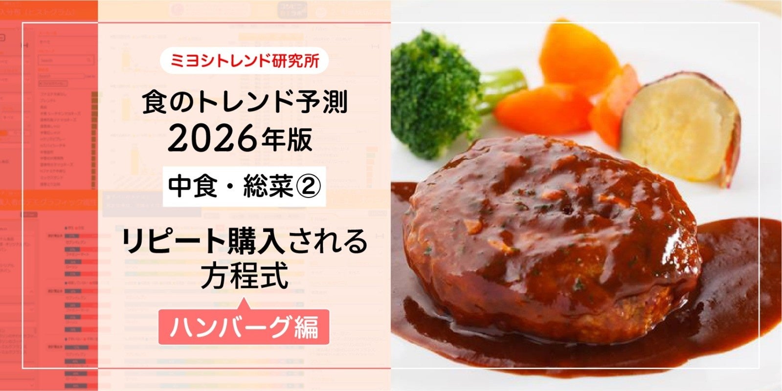 【ミヨシ油脂】「2026年食のトレンド予測・ハンバーグ編」発表、リピート購入を促すのは「ジューシー食感」、購買層に合わせたソースの味選びもポイント
