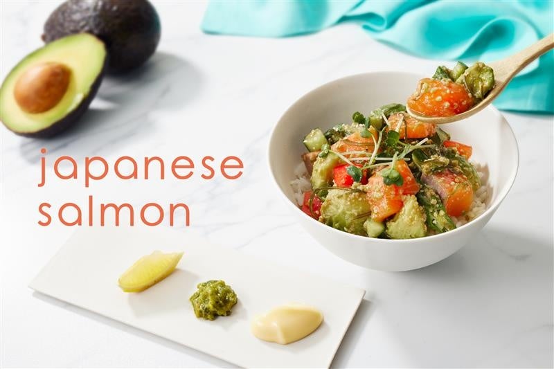 【nanaʼs green tea】わさび農園が育てた「安曇野産サーモン」を飲食チェーンとして初採用　初夏限定「安曇野産サーモンとアボカドのどんぶり」を4月7日〜発売