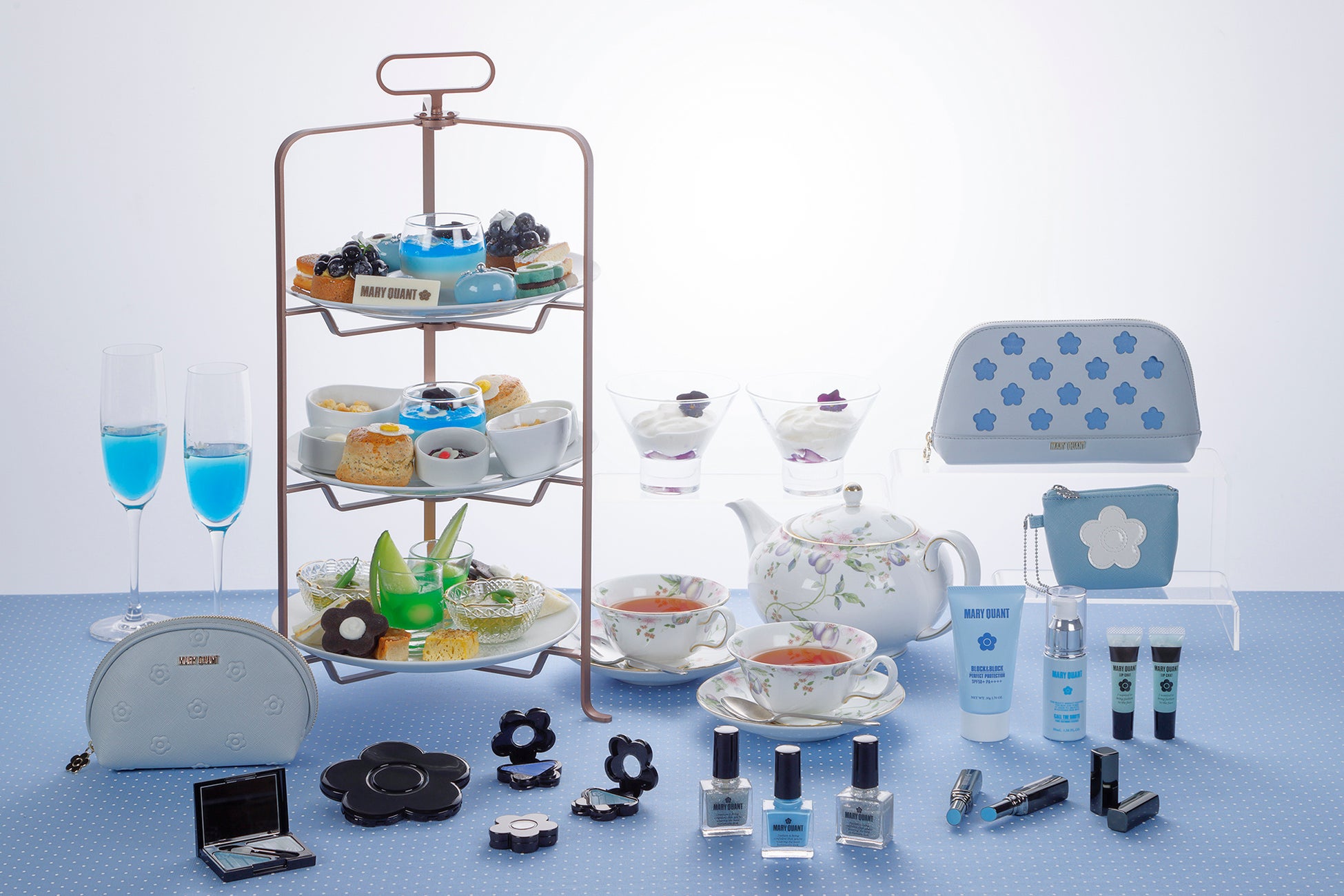 【大阪マリオット都ホテル】マリークワントと彩る”Sky Bloom Afternoon Tea”が登場