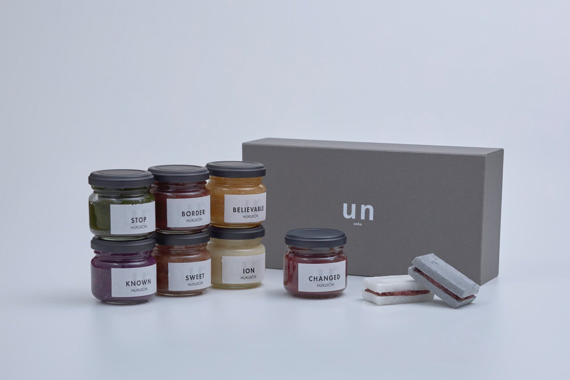 創業75年の製餡所が挑む新ブランド「un」明太子や八女茶など7種のあんこをMakuakeで先行販売