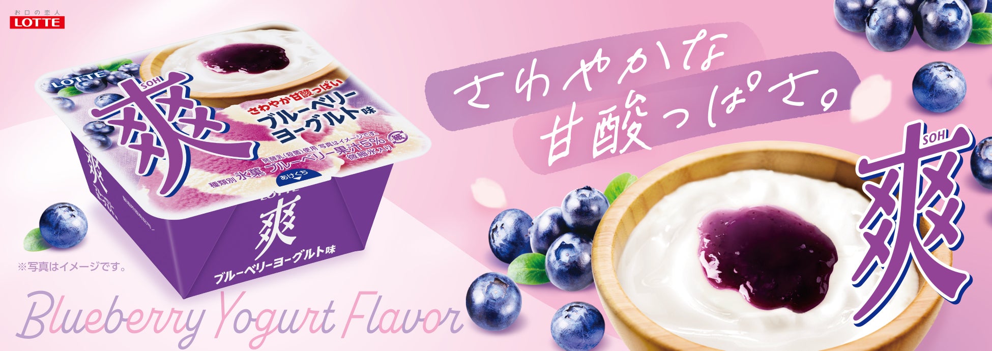 爽やかさ、らんまん！ブルーベリーアイスとプレーンヨーグルト味アイスの甘酸っぱい味わい『爽　ブルーベリーヨーグルト味』2026年4月13日（月）より全国で発売