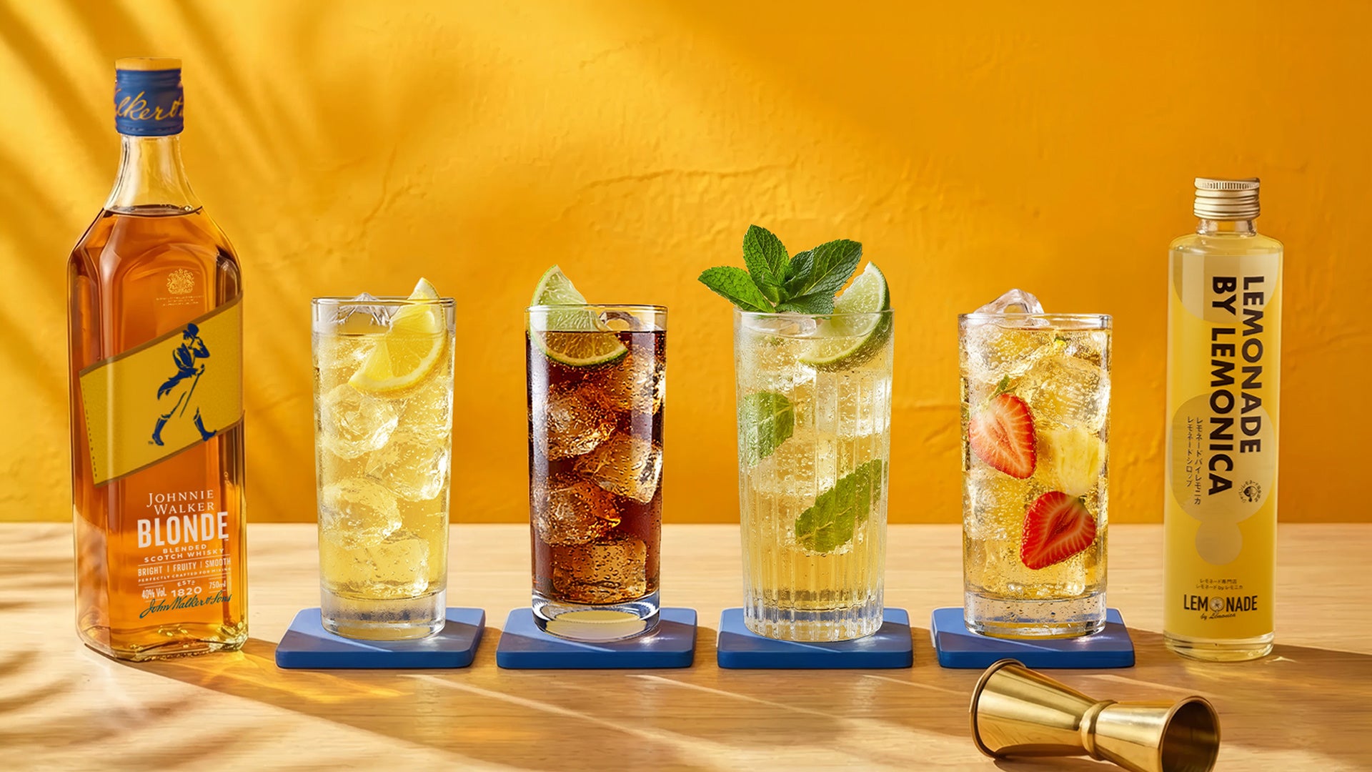 ジョニーウォーカーから新商品「ジョニーウォーカー ブロンド」いよいよ4月7日発売！“ミックスのために生まれた”新スタイルのウイスキーを提案「Magic Hour Mix（マジックアワーミックス）」