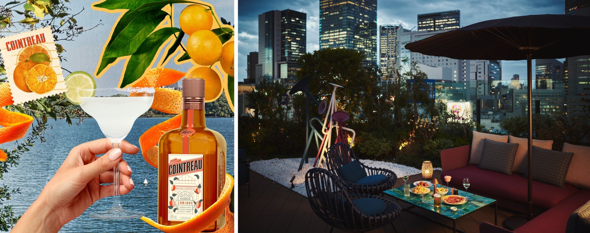 「コアントロー」が彩る、夏の夕暮れに寄り添う特別なテラス時間フローズンマルガリータとともに楽しむ”Pink Flamingo Beer Garden”開催