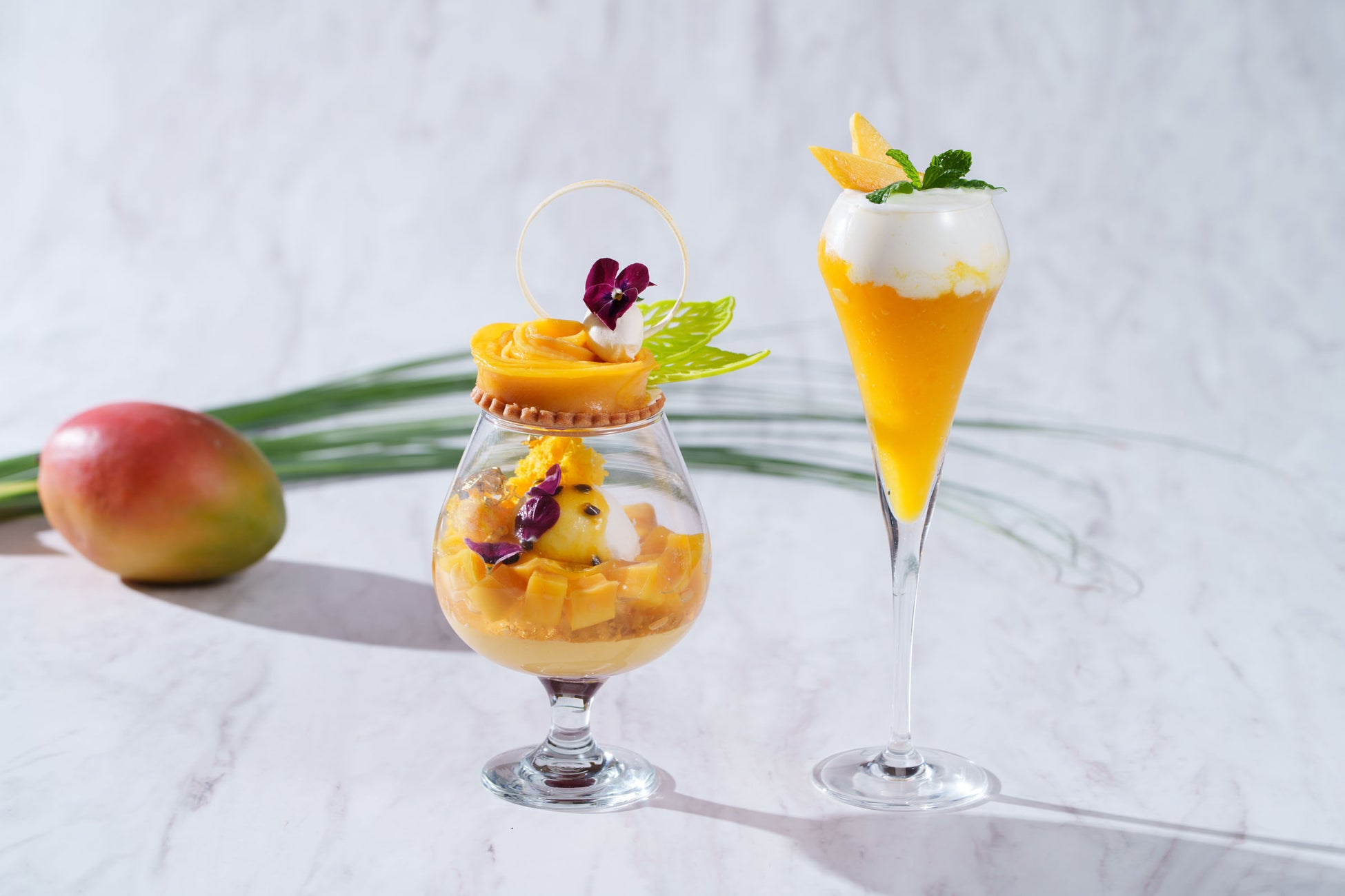 【ウェスティンホテル仙台】とろけるように滑らかな味わいで、濃厚な香りが魅力的「Seasonal Parfait ＆ Cocktail -MANGO-」