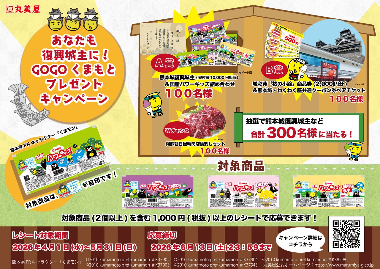 あなたも復興城主に！　　　　　　　　　　　　　　　　　　　　　　GOGOくまもとプレゼントキャンペーン