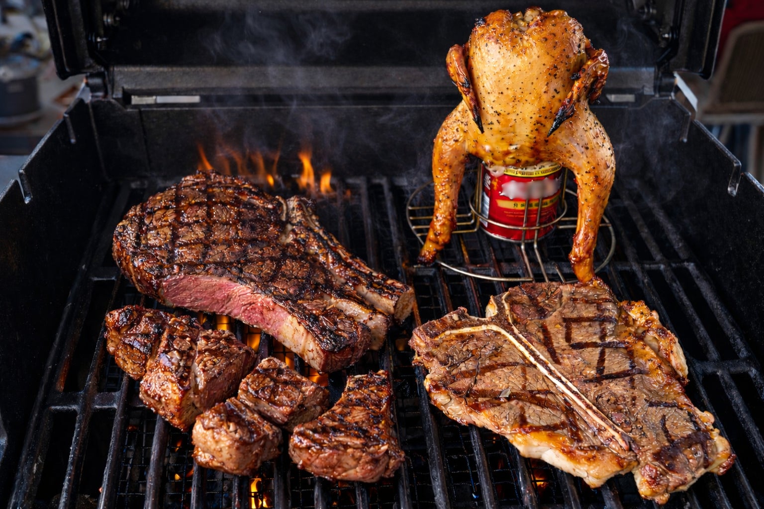 【GWは千葉・成田で肉肉肉！】GW初日の4月29日「肉の日」に、ビア缶チキンとトマホークが並ぶ豪快肉セットを29％オフで販売開始