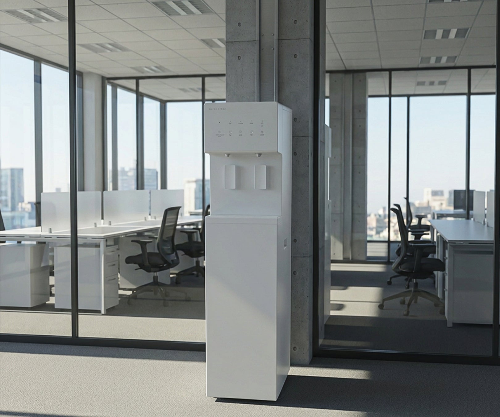 自動給水で便利、大容量で水分補給に最適な浄水型ウォーターサーバ―「プライムスタンド」販売開始