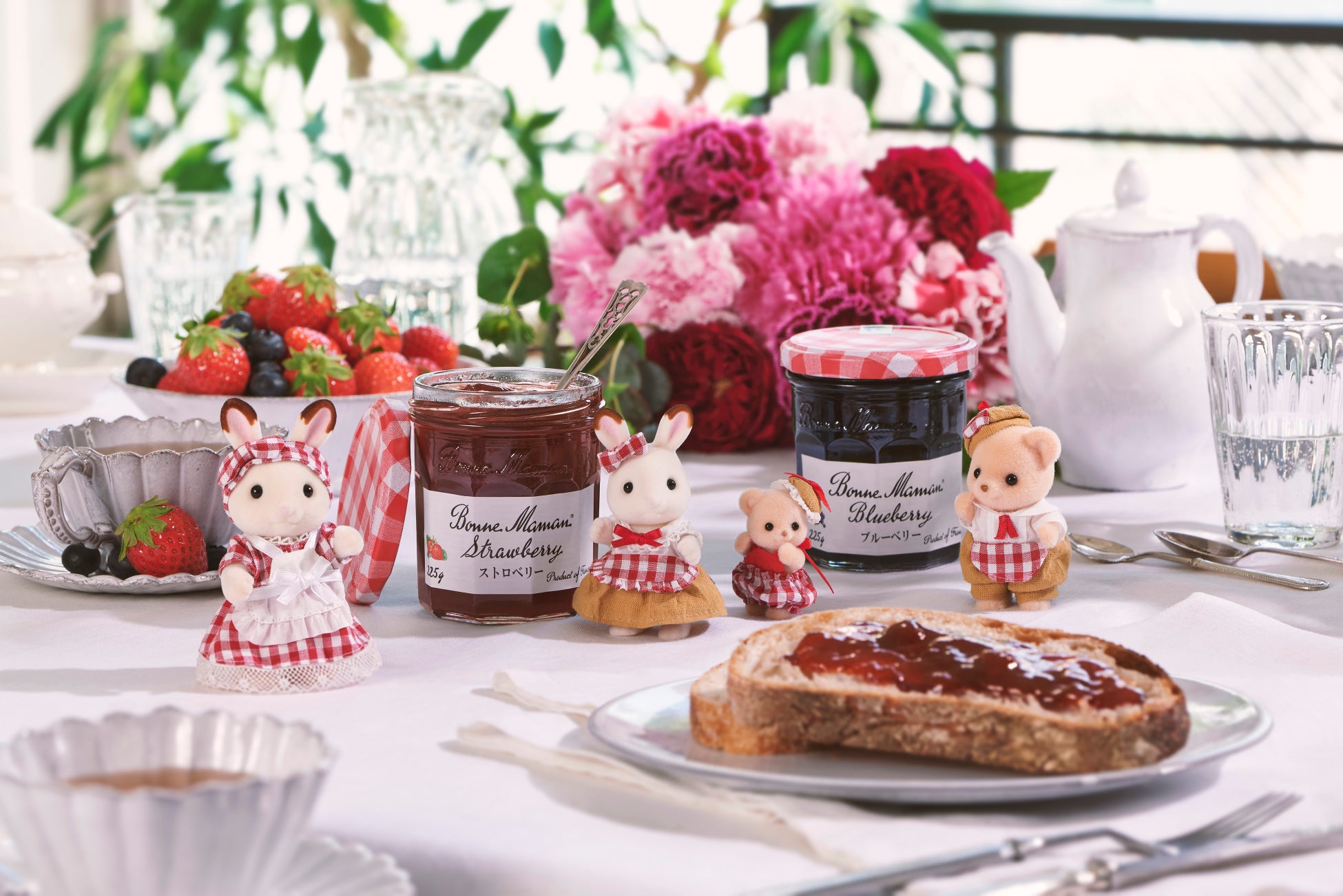 ボンヌママン×シルバニアファミリー 初のコラボ 対象ジャム購入でオリジナルグッズをプレゼント　「ママンの味で“ありがとう”キャンペーン」 ４月１６日 スタート