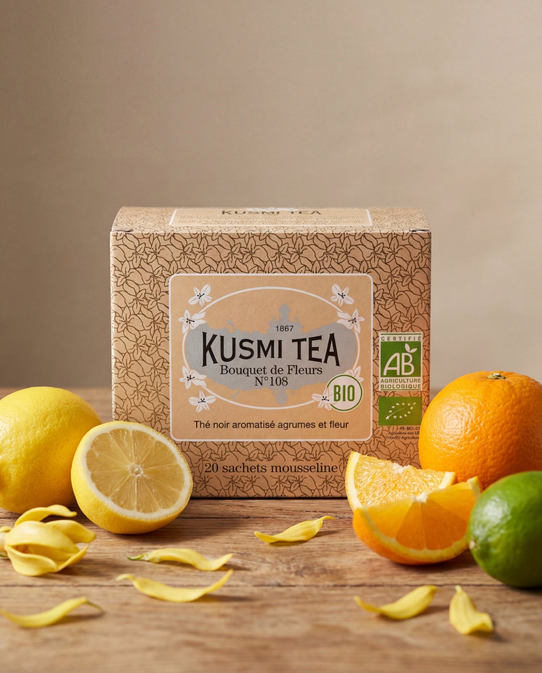 【仏ティーメゾン＜クスミティー＞】母の日にもぴったり！花束のようなアールグレイティー「ブーケ オブ フラワー N°108」とギフトセットが新登場