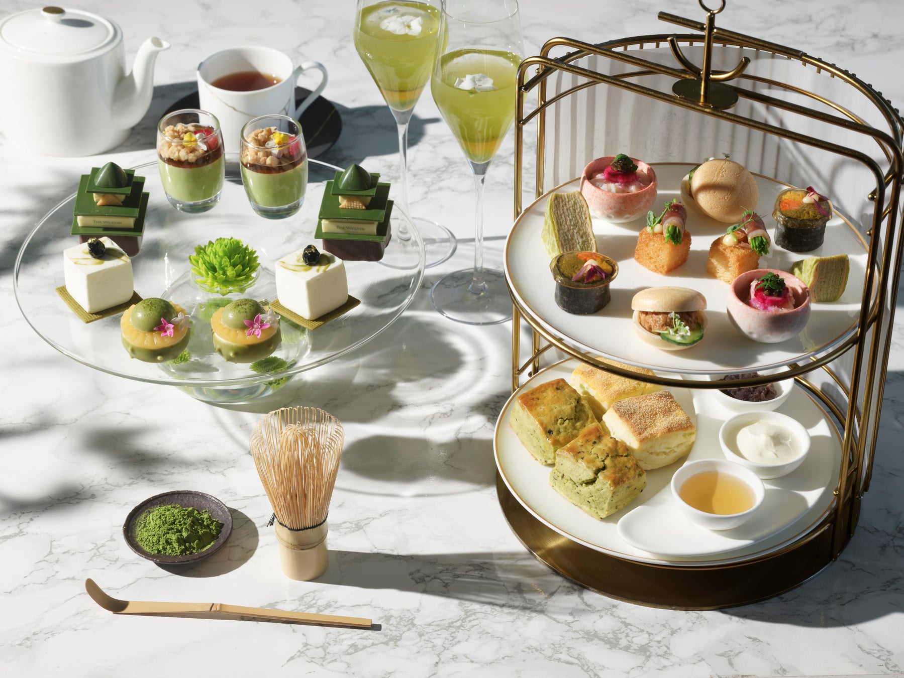 【ウェスティンホテル横浜】ロビー・ラウンジ初の和のアフタヌーンティー「抹茶薫る和のアフタヌーンティー」予約開始
