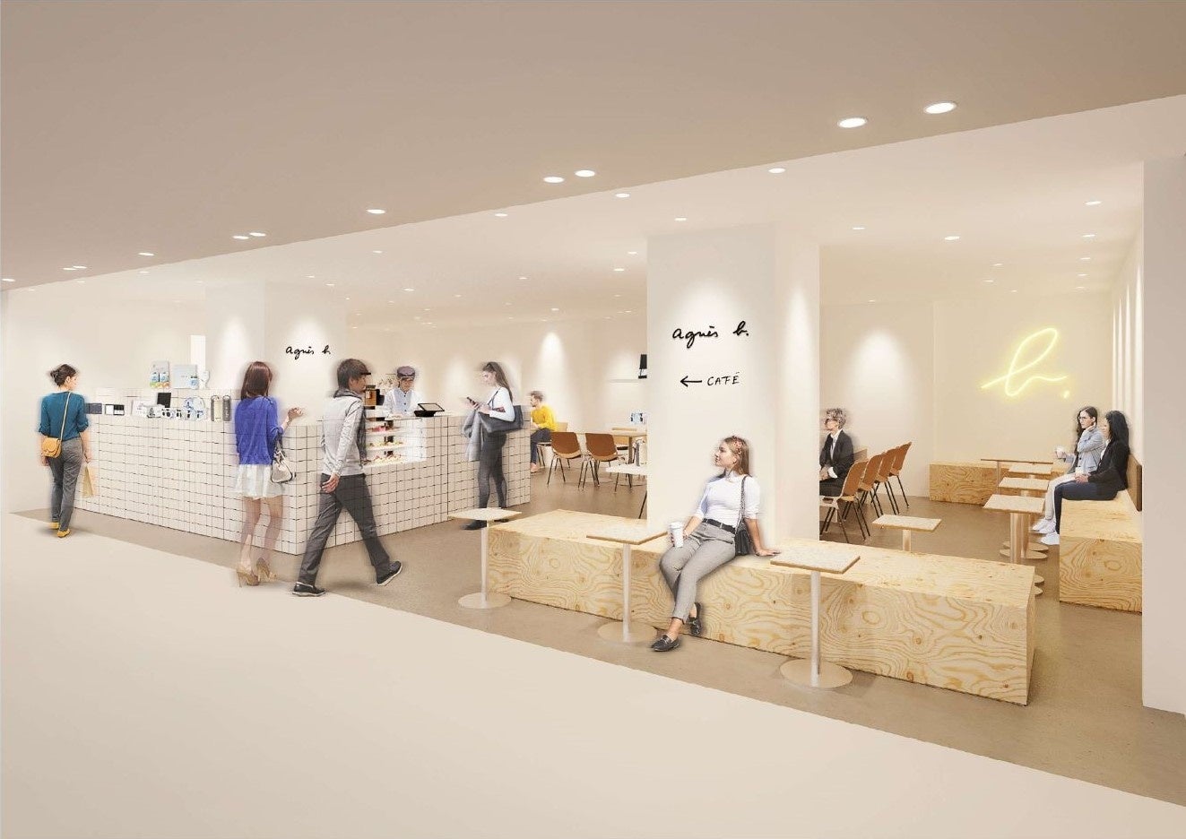 【神戸阪急】全国で5店舗目。東京と京都にしかない「アニエスベーカフェ」が神戸阪急にオープンします。