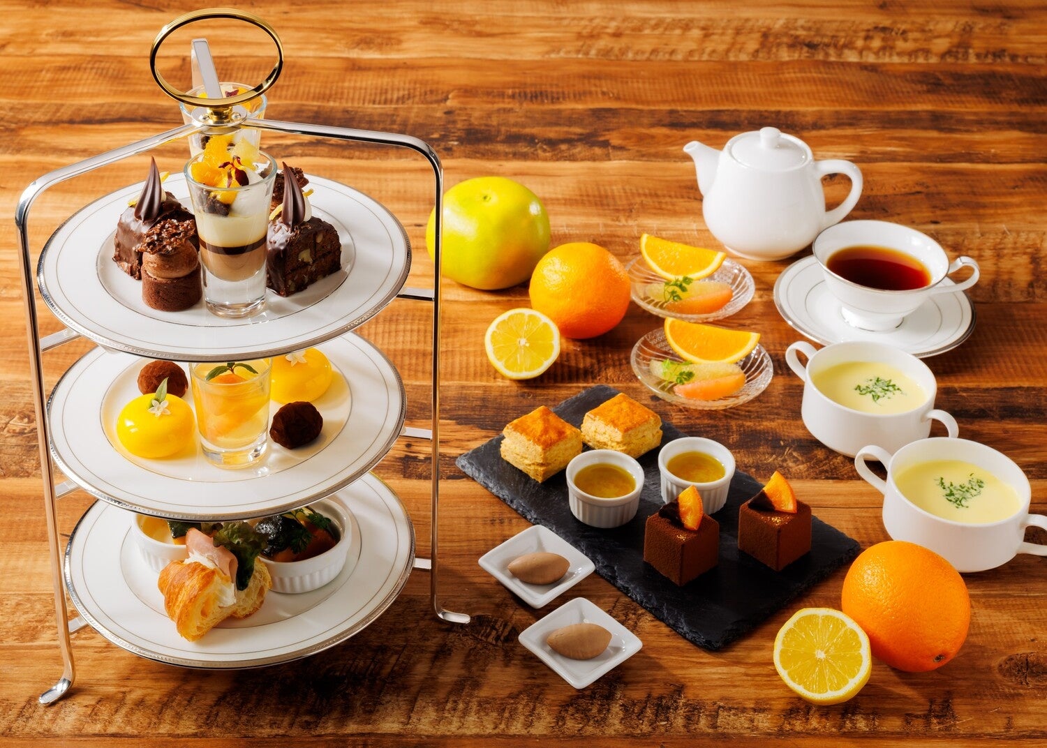 【ホテル日航立川 東京】「柑橘とチョコレートのアフタヌーンティー」5月11日より提供開始