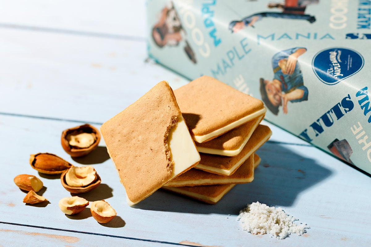 ≪ GW・夏休みのお土産に≫ ナッツの香ばしさと塩味を効かせた『メープルソルティナッツクッキー』が【ザ・メープルマニア】より、4月25日（土）から期間限定で発売!