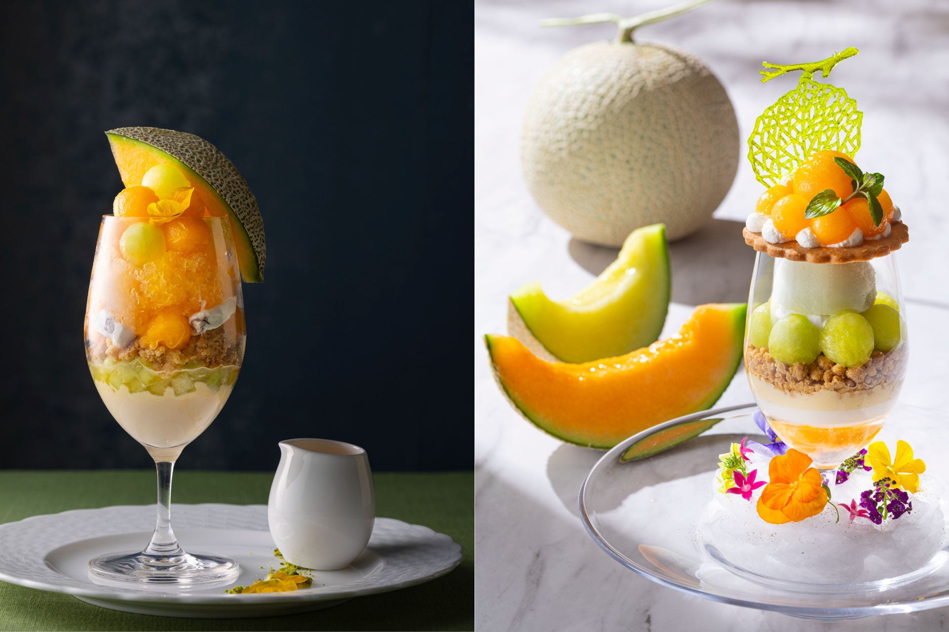 【新登場】みなとみらいで味わう初夏の贅沢。滴る果汁と芳醇な香りに包まれる、2つの名店による５月・６月限定のメロンを使用したオリジナルパフェ