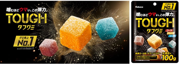 カバヤ食品『タフグミ』ブランド年間売上100億円を突破主力製品『タフグミ』は3年連続市場売上No.1を獲得