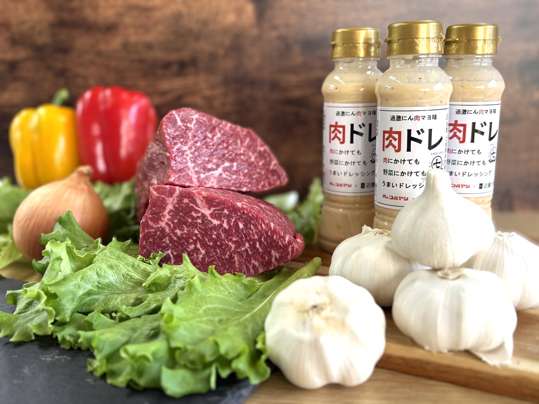 危険なうまさ。にんにく×マヨの“背徳ドレッシング”『肉ドレ過激にん肉マヨ味七代目こばやし』新発売！！