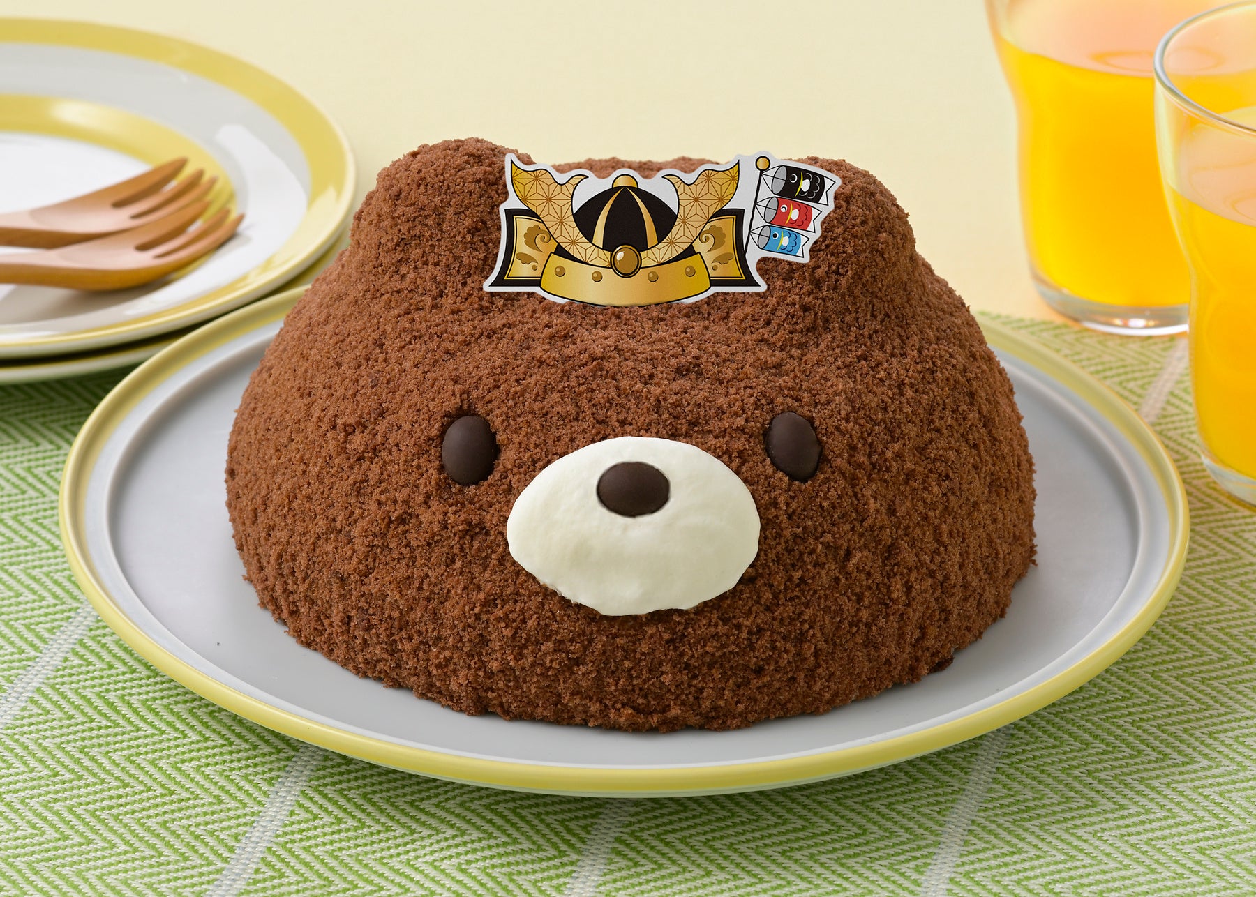【銀座コージーコーナー】こどもの日のお祝いに！「かぶと」をかぶったくまさんケーキ5月3～5日の期間限定で販売