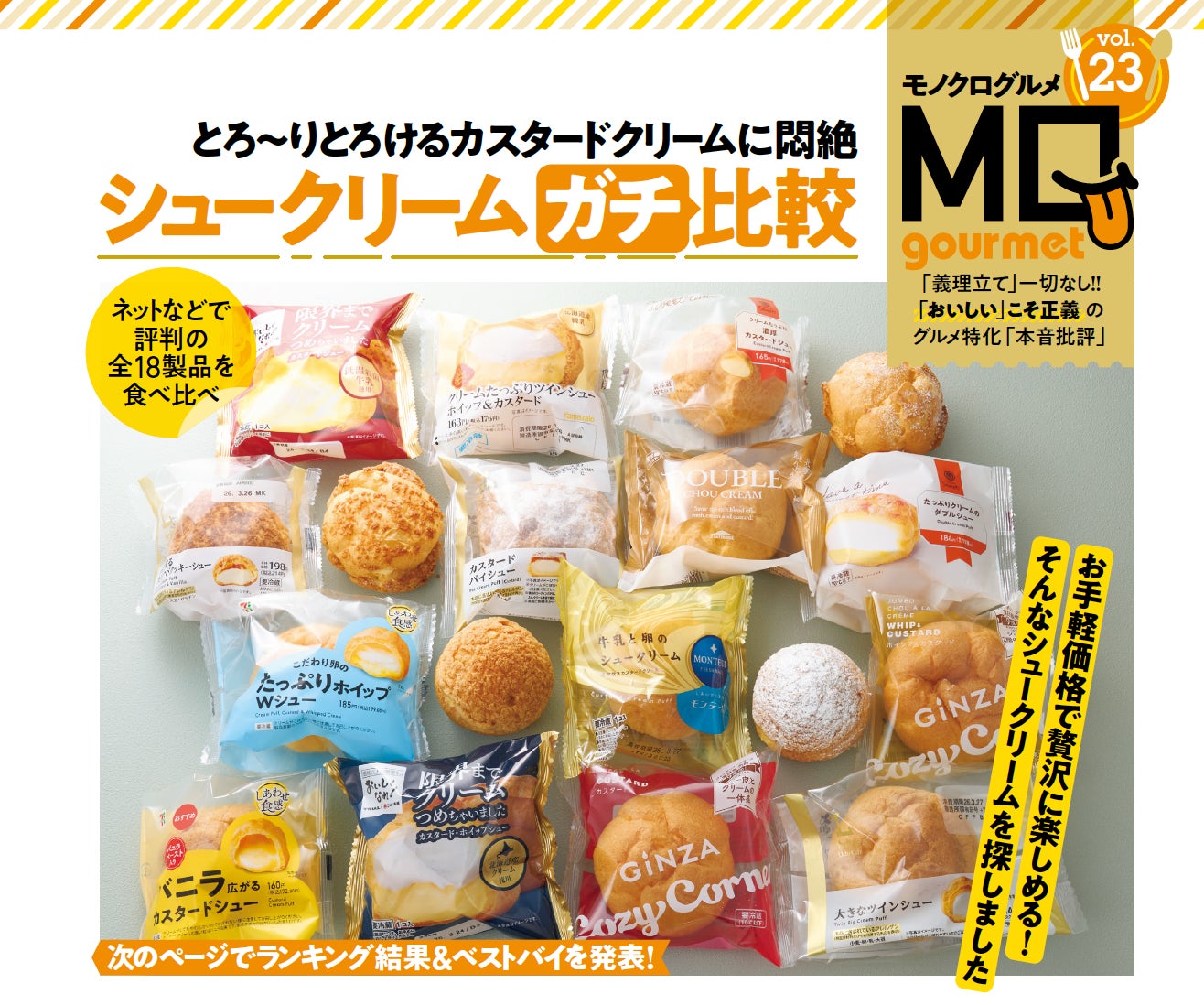 【シュークリームランキング】とろ～りとろけるカスタードクリームに悶絶！ お手頃価格でリッチ気分を堪能できる逸品を調査!!