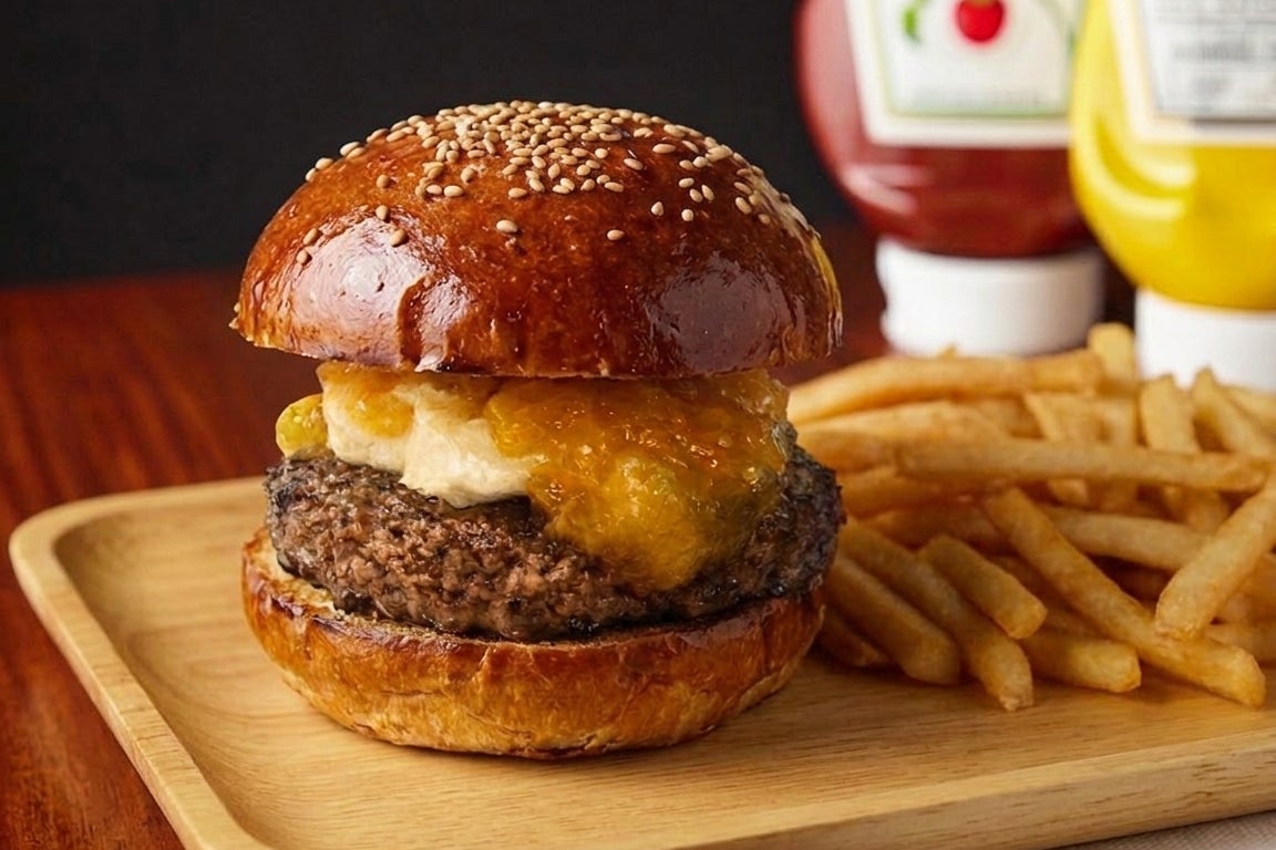 BURGER REVOLUTION KYOTO｜初夏を彩る5・6月限定メニュー『 アプリコットクリームチーズバーガー』発売