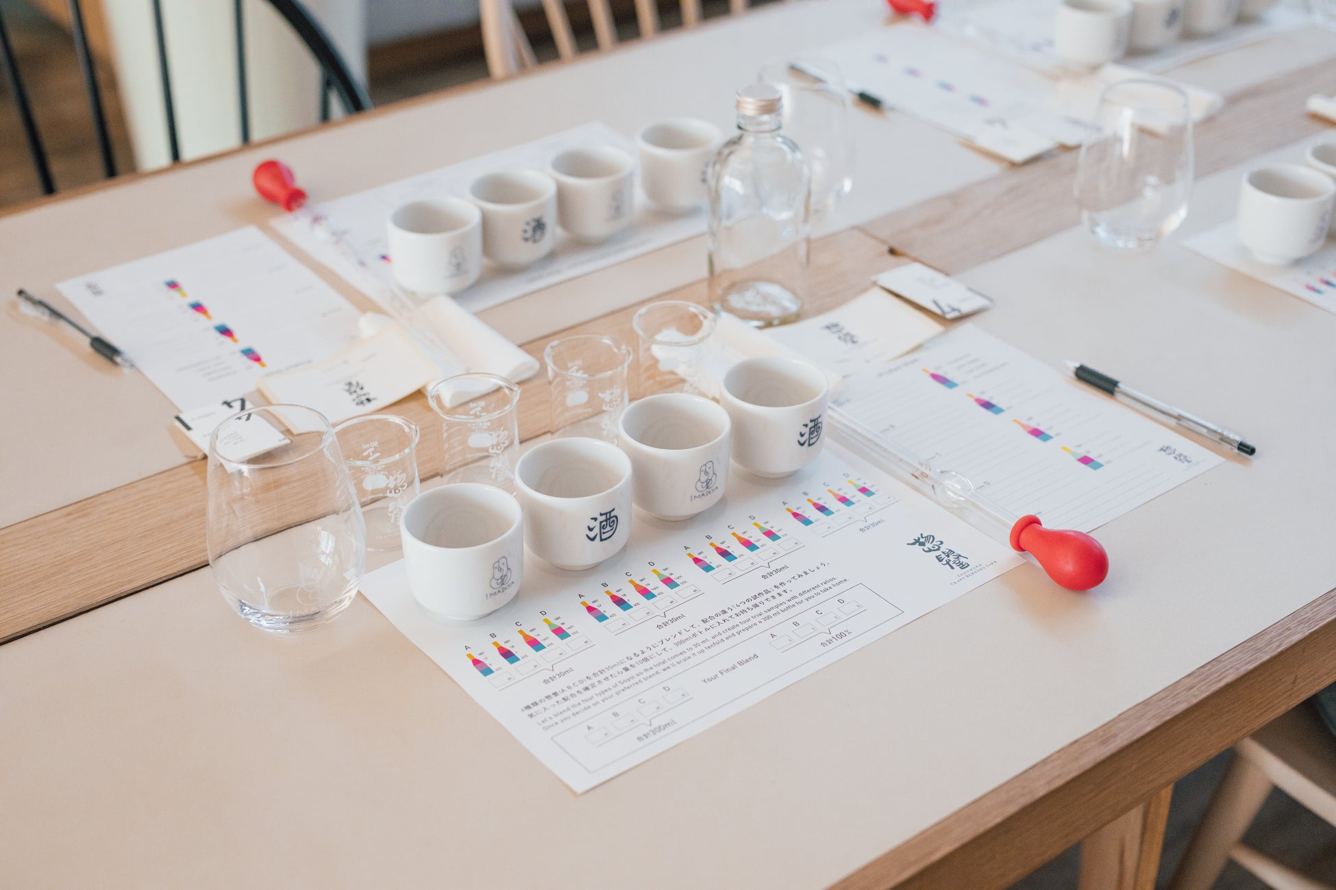 前回即満席の「惣誉酒造×IMADEYA 4種の原酒をマイ・ブレンド ほろよいワークショップ」が待望の規模拡大！ご好評につき各店舗での開催を決定