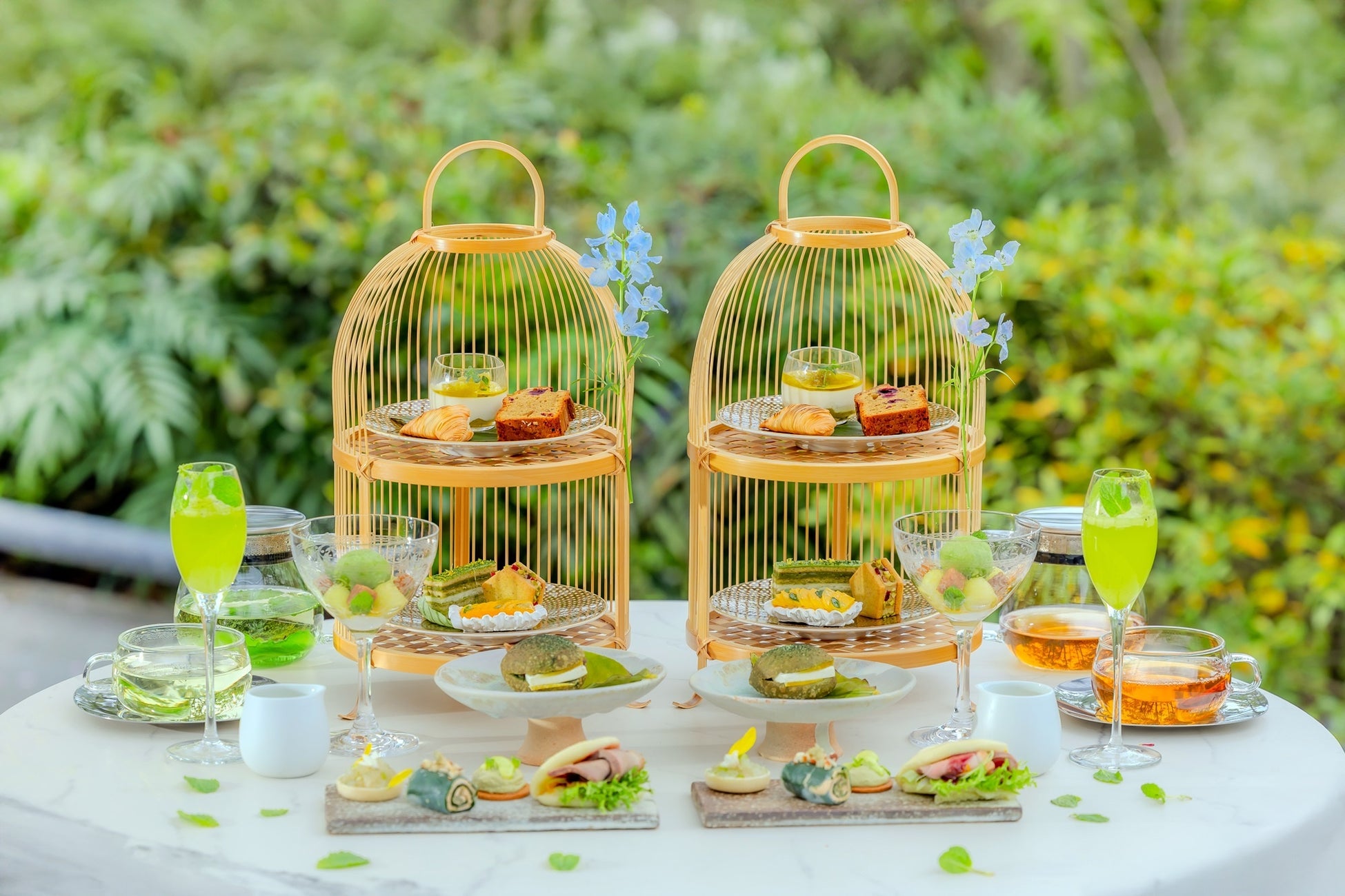 【MUNI KYOTO】緑鮮やかな嵐山で愉しむ新緑アフタヌーンティー「Riverside Afternoon Tea ~vert frais~」季節限定登場