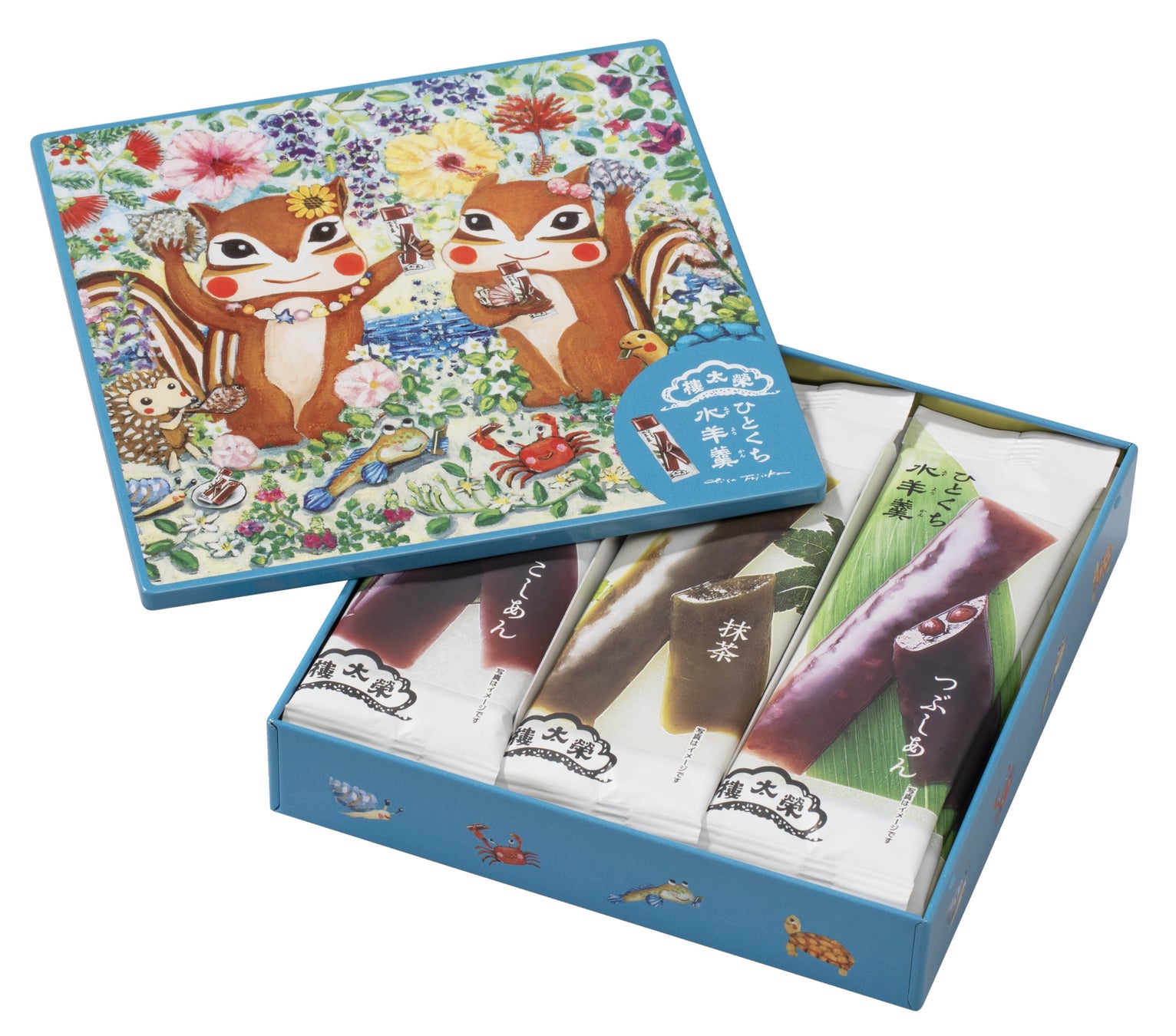 【藤岡ちさ×榮太樓】季節限定 コラボ缶入ひとくち水羊羹