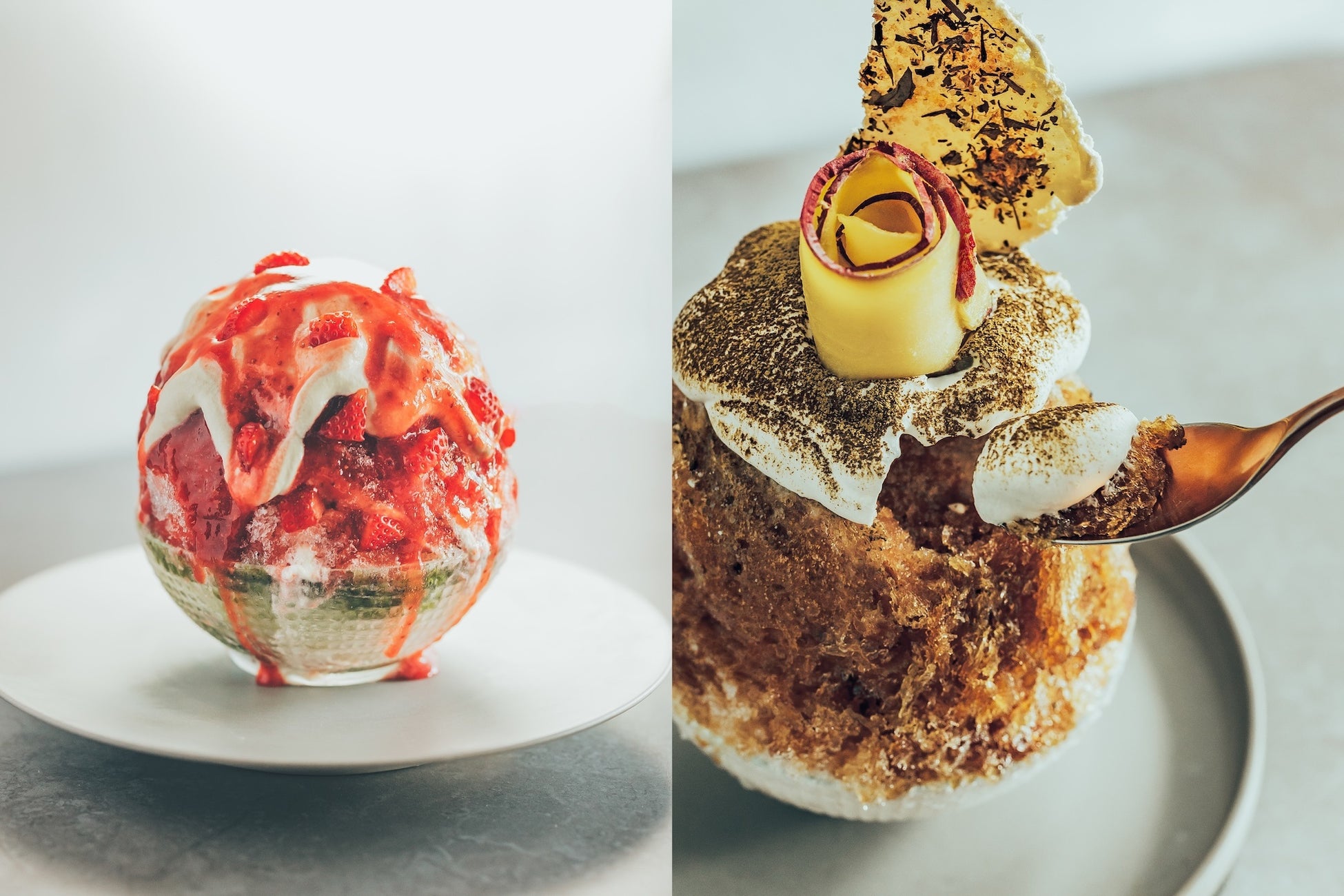 中目黒で毎年話題のオイモトーキョーのかき氷、2026年シーズン開幕。定番のほうじ茶に加え、新作“いちご氷”が登場