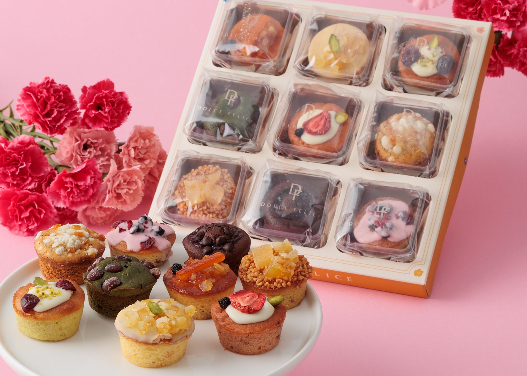 箱を開けた瞬間、心ときめく花束のような彩りを。母の日限定「華やかパウンドケーキ」がKEYUCAのスイーツブランド「ドルチェフェリーチェ」から登場！