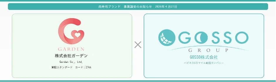 肉寿司商標および肉寿司フランチャイズ事業の譲受けに関するお知らせ