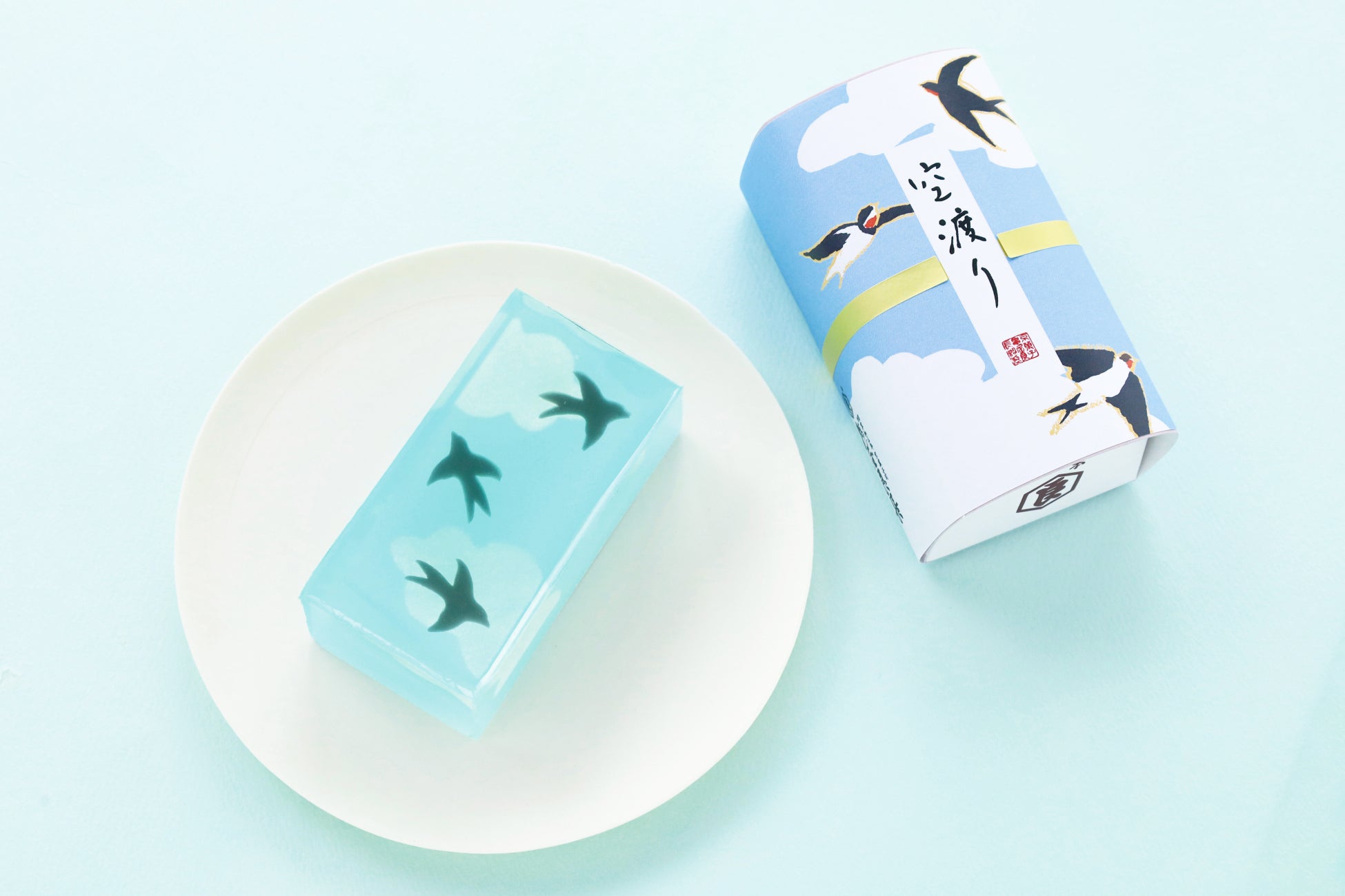 【新発売】初夏の青空が広がる爽やかな味わい。新作羊羹「空渡り」ができました。