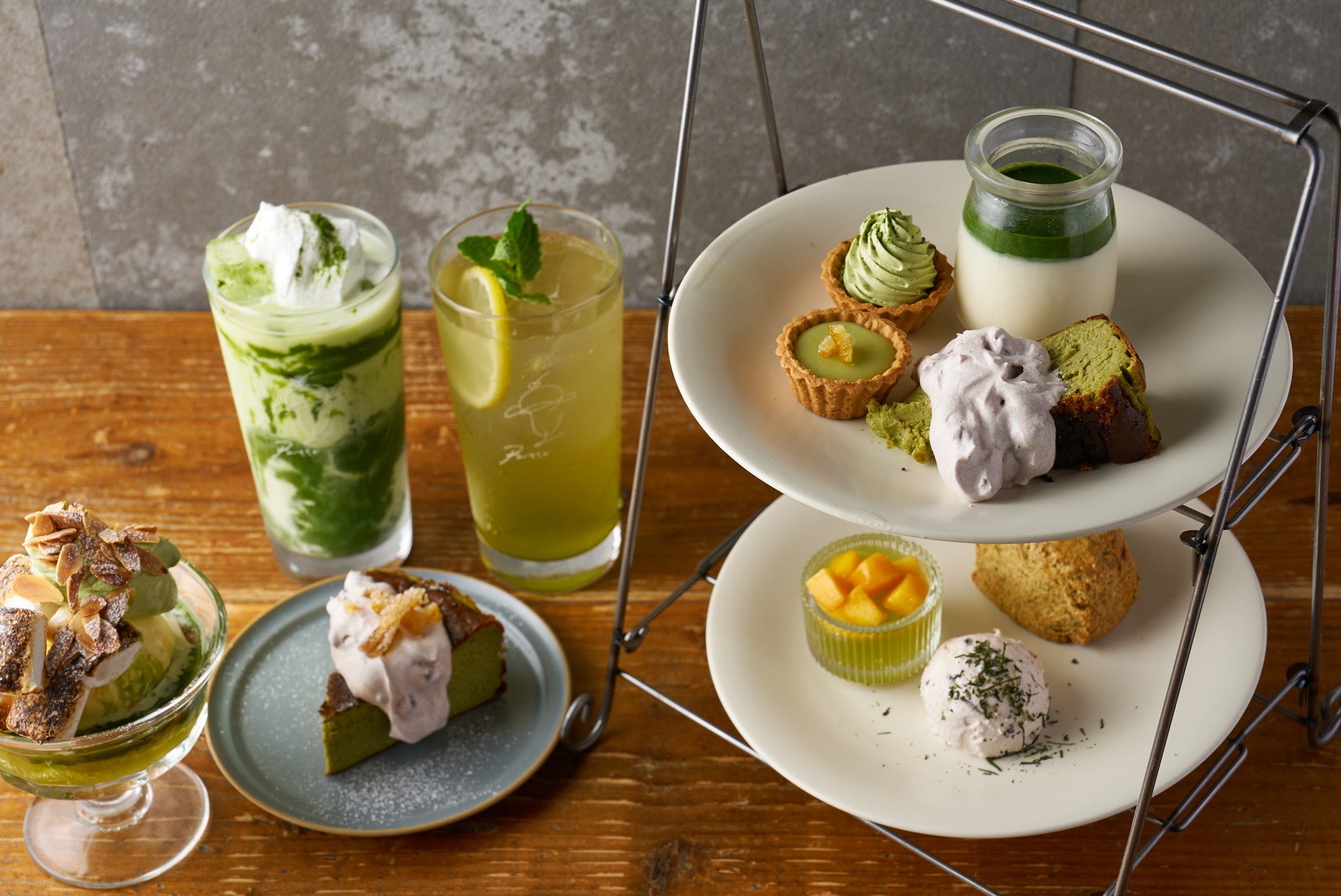 【新茶シーズン】大阪5店舗「食堂カフェpotto」で希少な鹿児島・知覧茶の期間限定スイーツフェアを5/16より開催